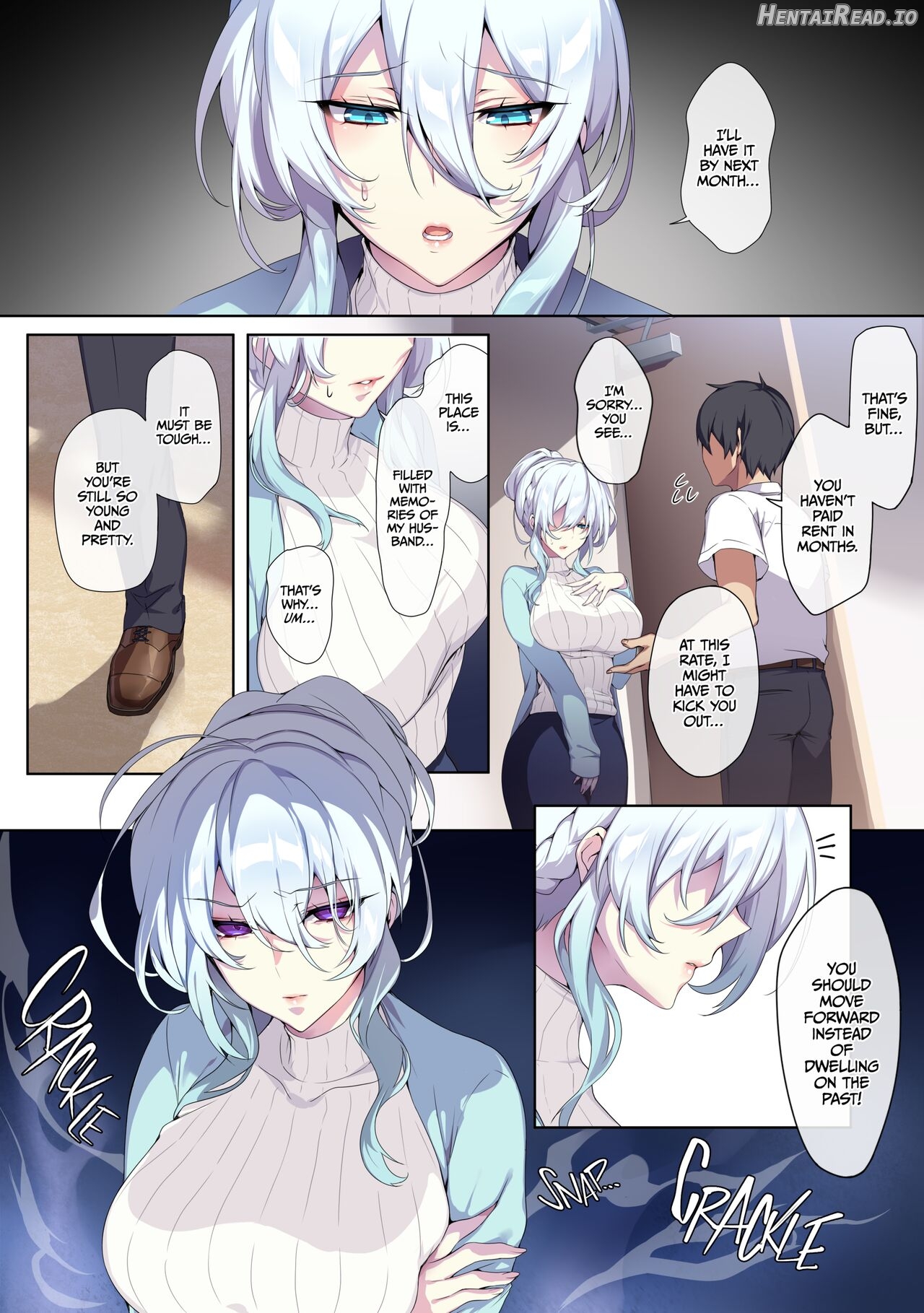 ぷぅのぷぅぷぅぷぅ] 人付き合いが苦手な未亡人の雪女さんと呪いの指輪 1 （無修正）English   Hentai Chapter 1 - page 9