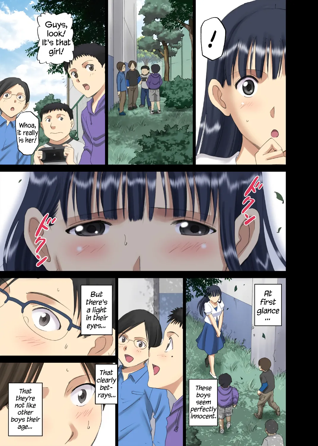 Roshutsu Otome Chichi Comic "Oppai Koushi wa Danshi no Shisen no Toriko ~Tamiya Miyuki~" Chapter 1 - page 6