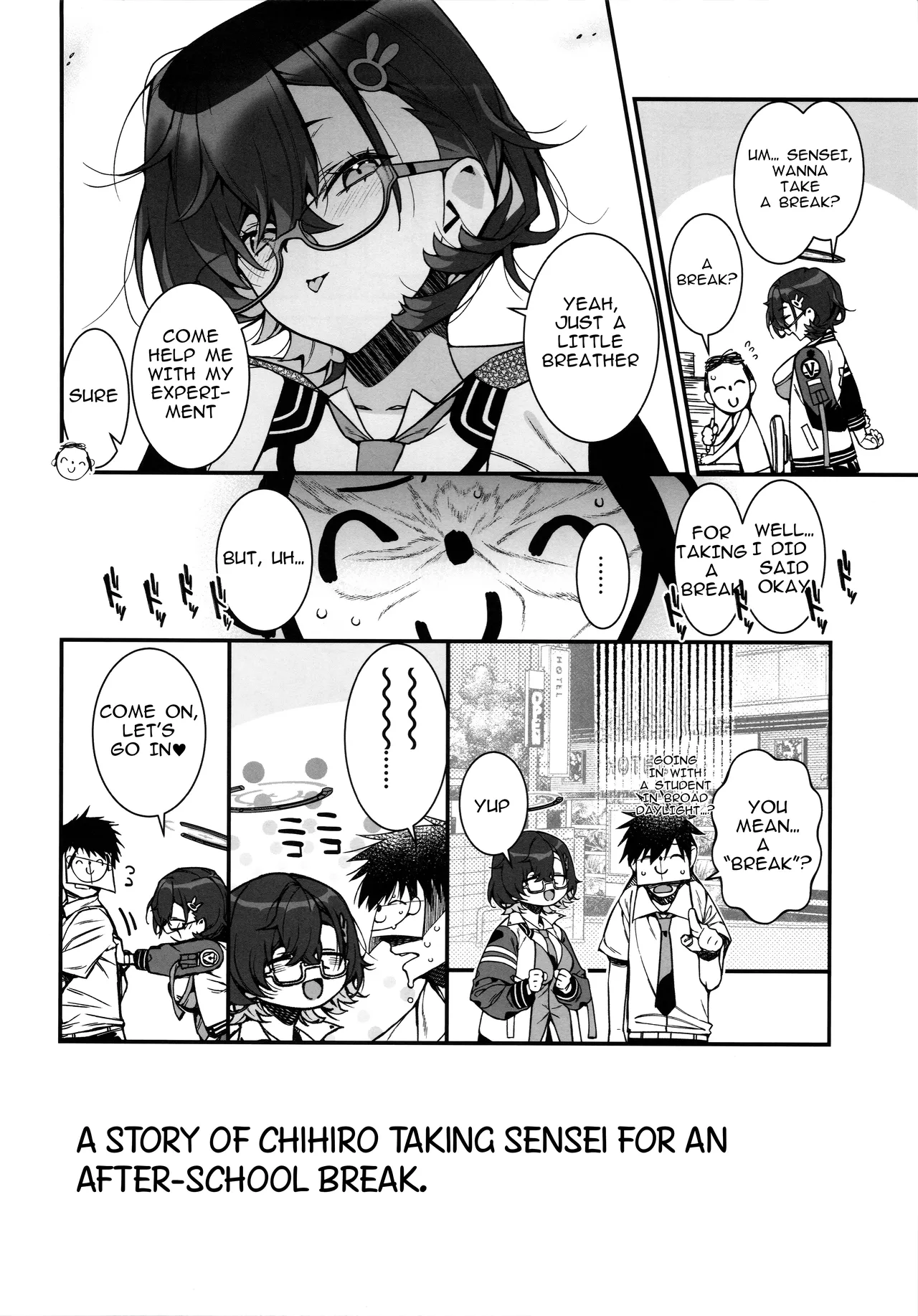 Chihiro ga Sensei wo, Houkago no Gokyu-kei ni Turekomu Hanasi. Chapter 1 - page 4