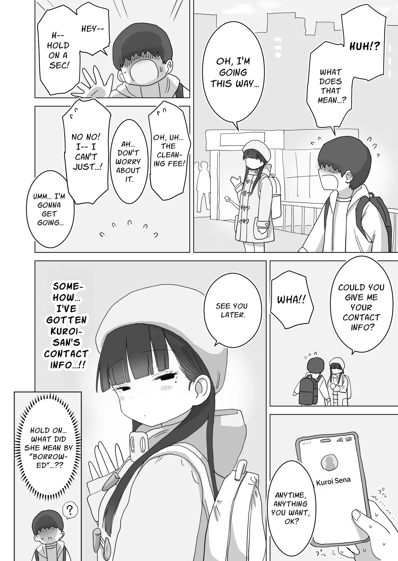 Yokou Bus Demo Kossori Nakadashi Sasete Kureru Classmate no Kuroi-san Chapter 1 - page 50
