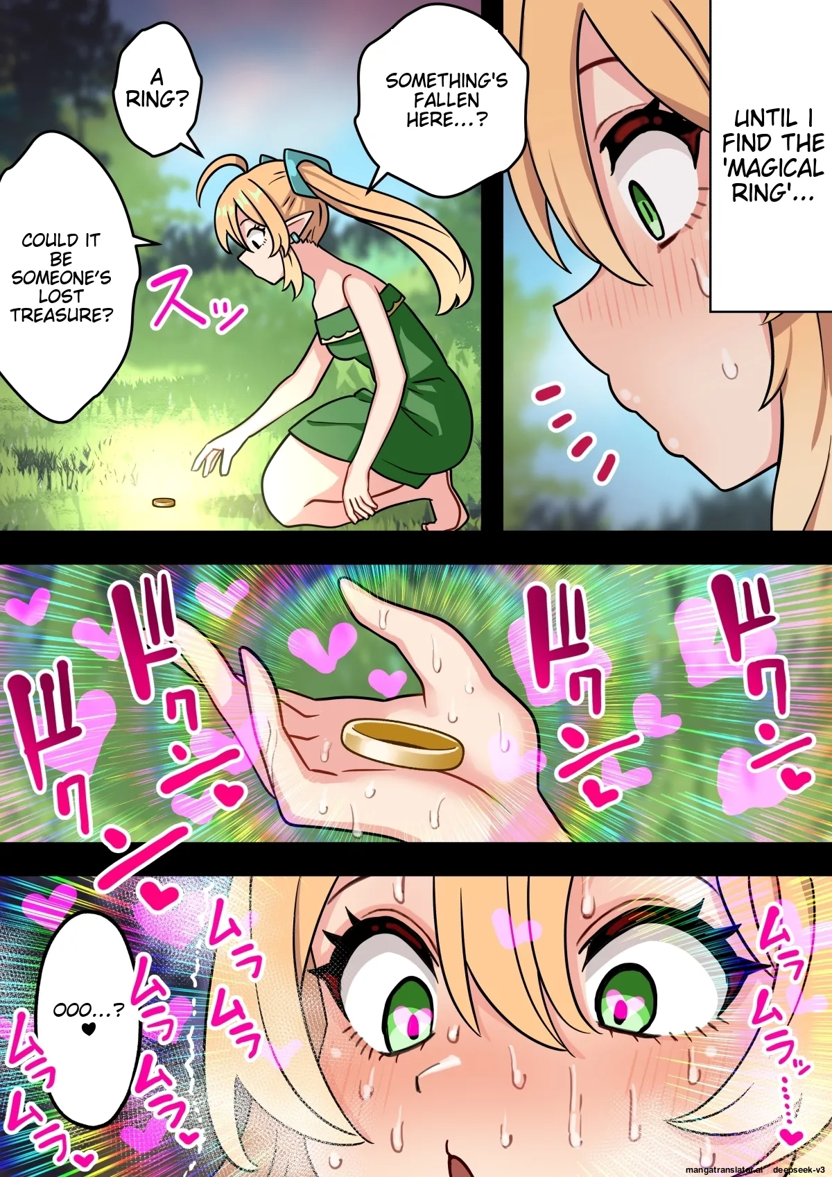 Tanshou Houkei Futanari Hobbit Shoujo ga Mahou no Yubiwa de Kyokon Seiyoku Monster ni naru Hanashi 1-3 Chapter 1 - page 7