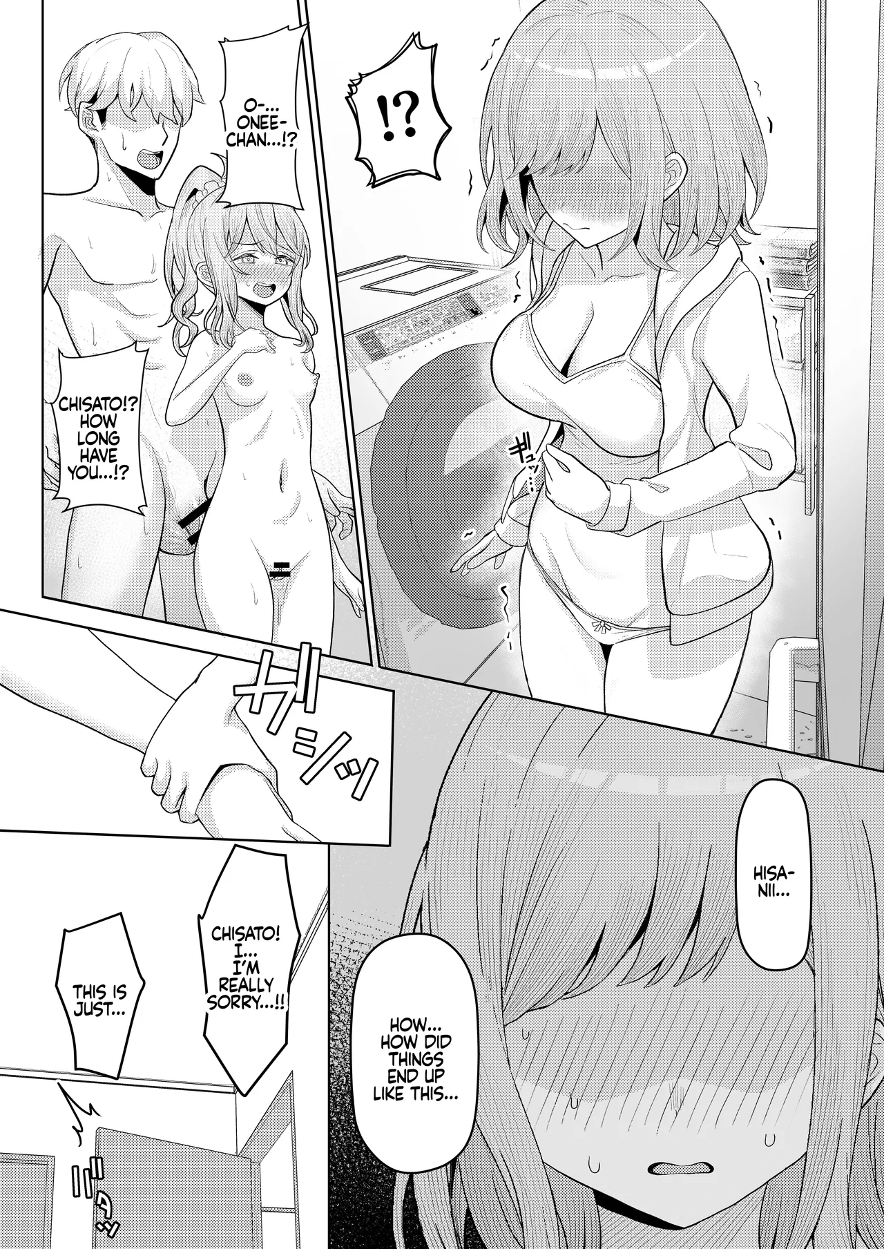 Chichi no Saikon de Doukyo suru Koto ni Natta Gibo no Gijou Shimai to Kawarugawaru Sex shite shimatta Hon Chapter 1 - page 31