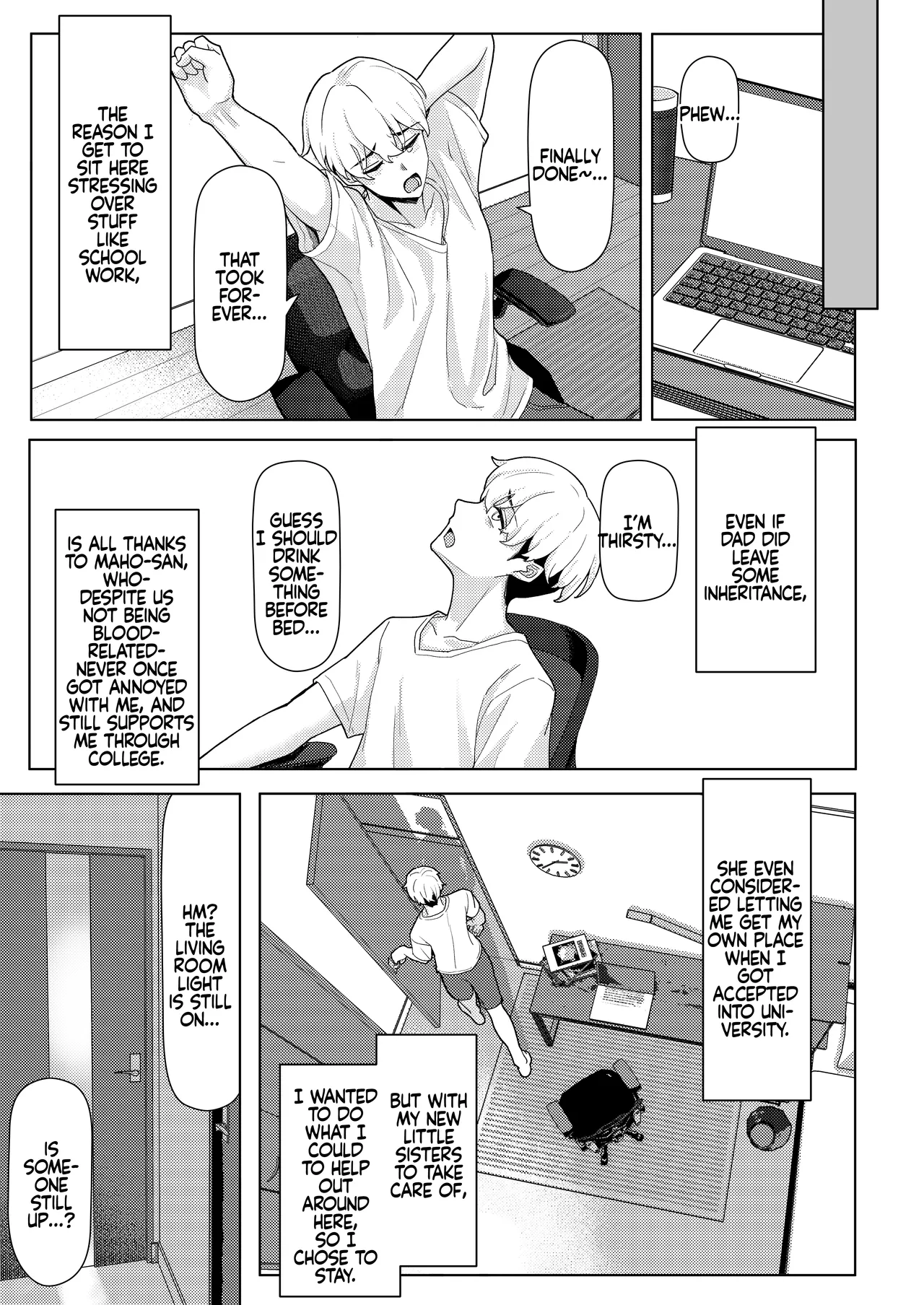 Chichi no Saikon de Doukyo suru Koto ni Natta Gibo no Gijou Shimai to Kawarugawaru Sex shite shimatta Hon Chapter 1 - page 6