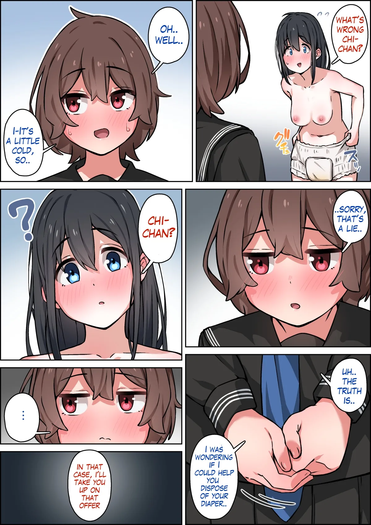 Walking back home in the winter with my childhood friend Chapter 1 - page 32