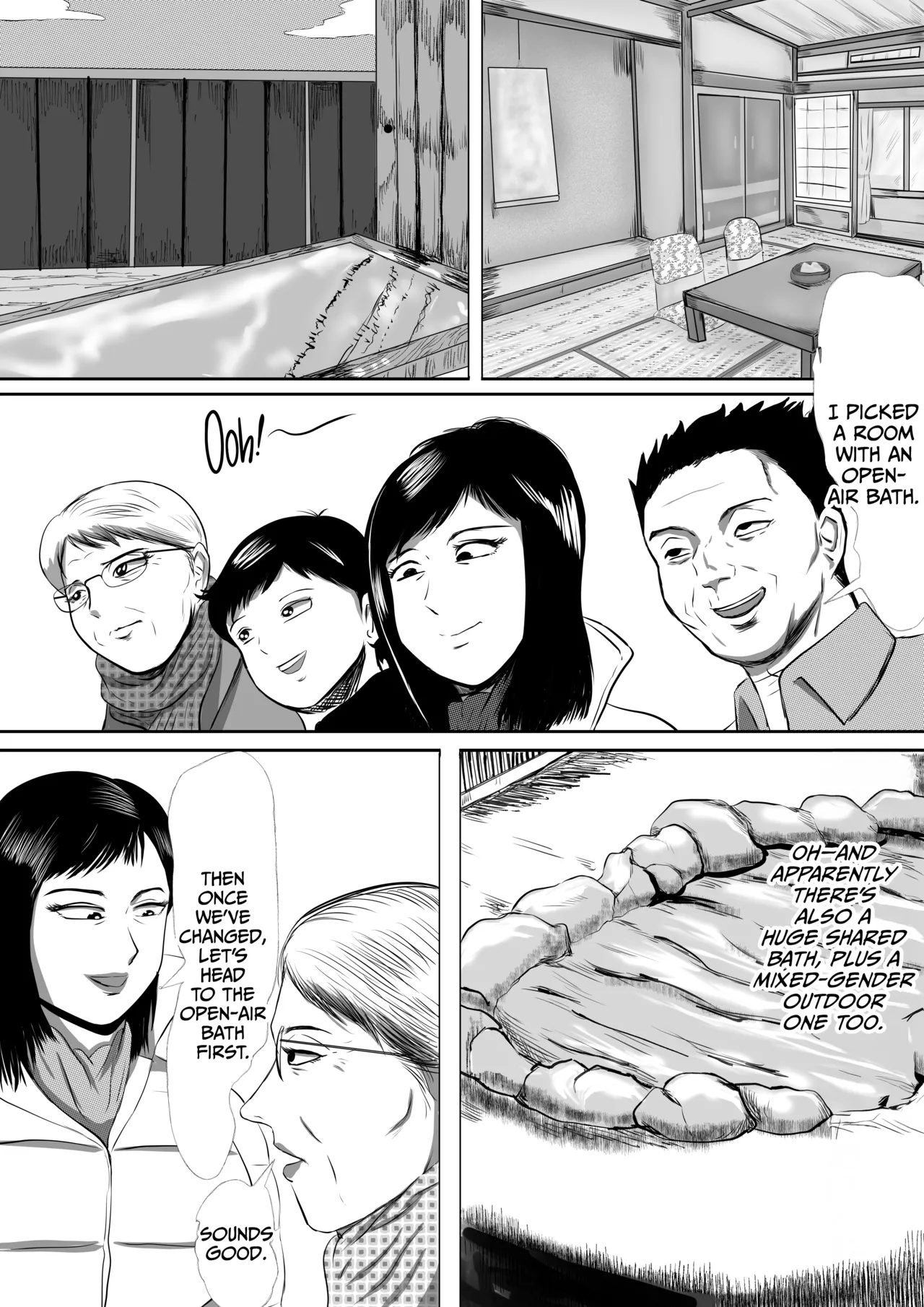 Obaa-chan-chi ni Boku wa Iku! Shinnen Onsen Ryokou Hen Chapter 1 - page 8