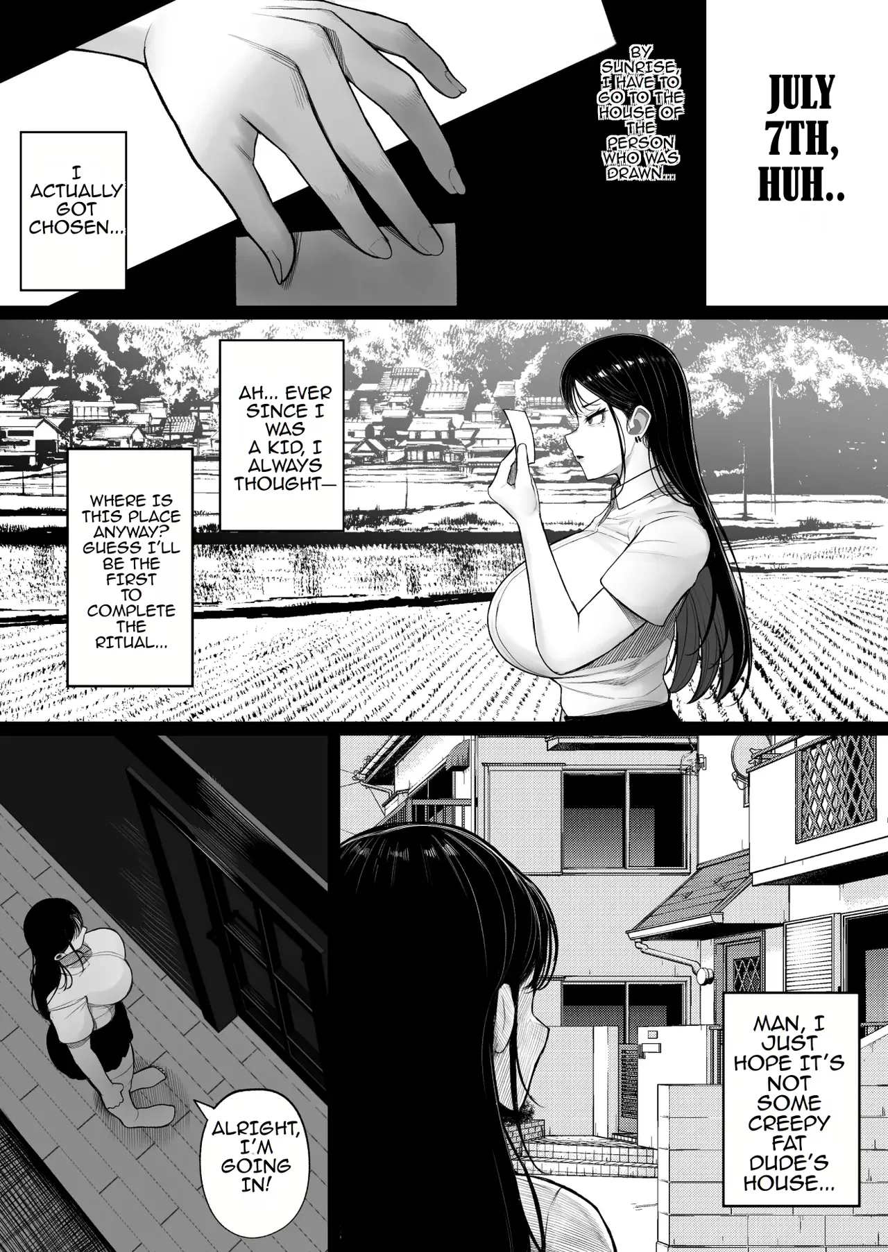 A Story About Fucking a Big-Titted Delinquent Because of Village Traditions Chapter 1 - page 8