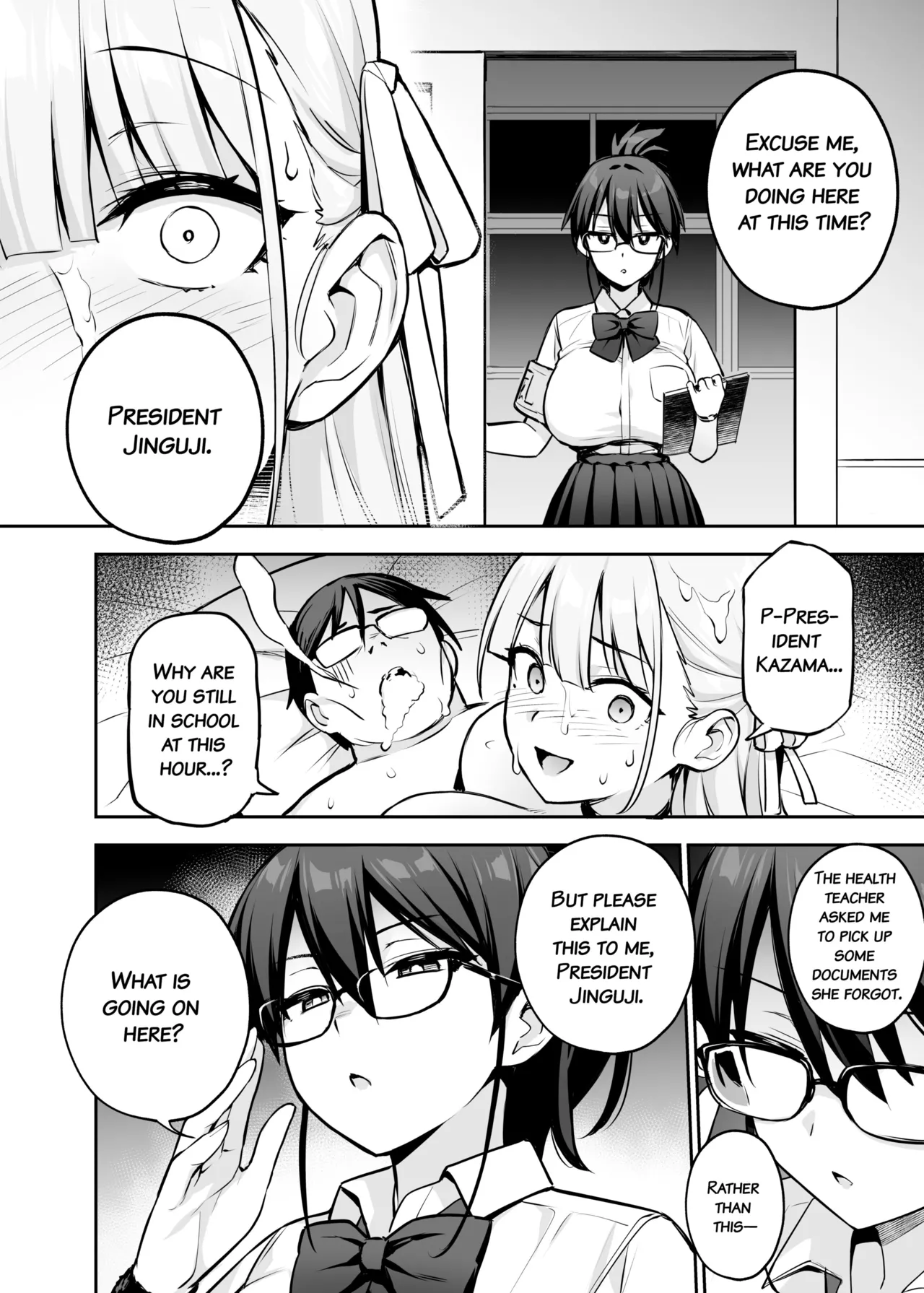 Akogare no Seitokaichou ga Kyonyuu Sugiru Ken 2 Chapter 1 - page 37