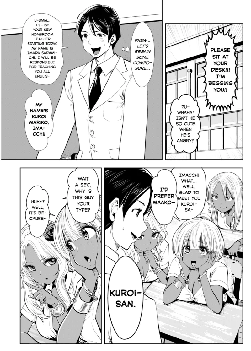Black Gakkou ni Tsutomete Shimatta Sensei - Transferred to the Gyaru Academy vol 1 Chapter 1 - page 8