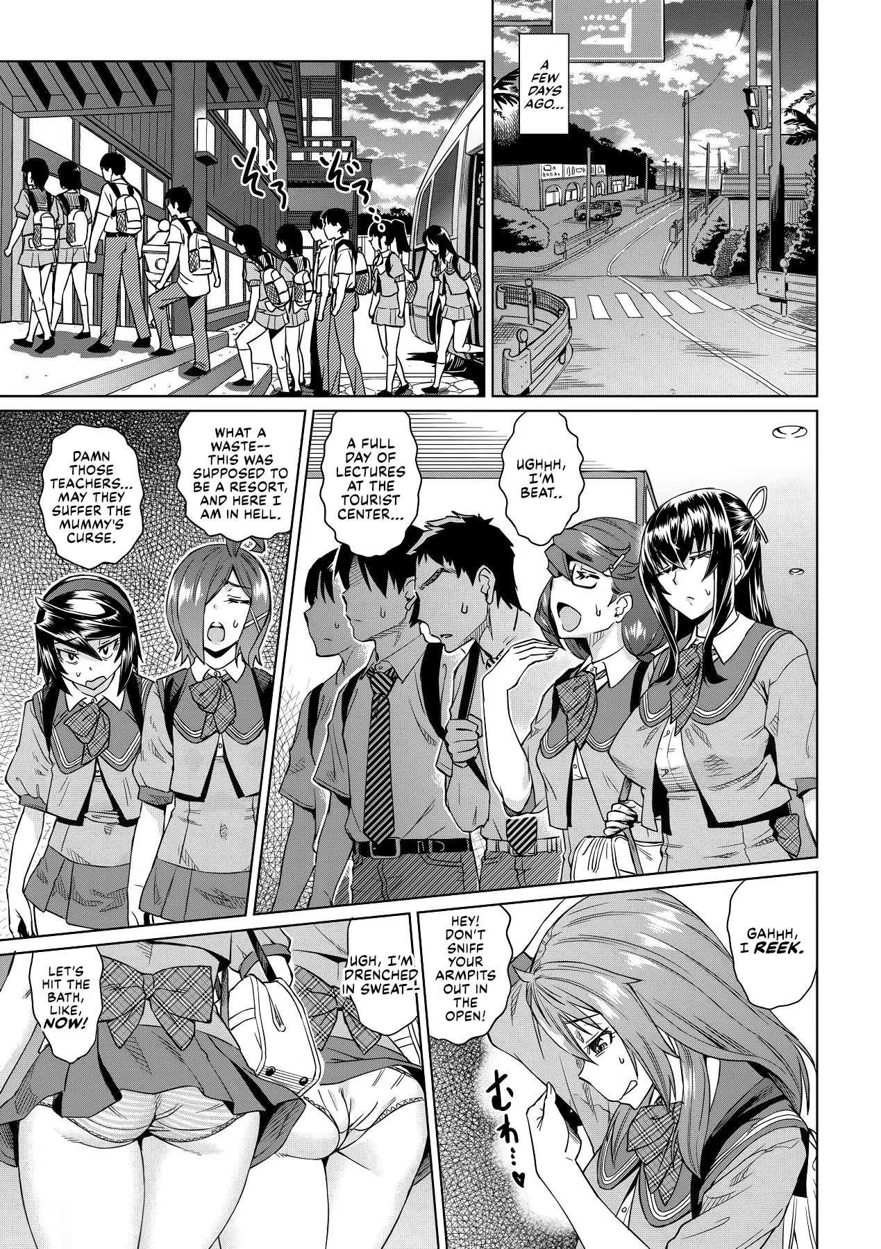 Natsu no Ritou Kenshuu de Class no Joshi-tachi ga SEX Kurui no Mesu Dorei ni Choukyou Sareta Hanashi Chapter 1 - page 13