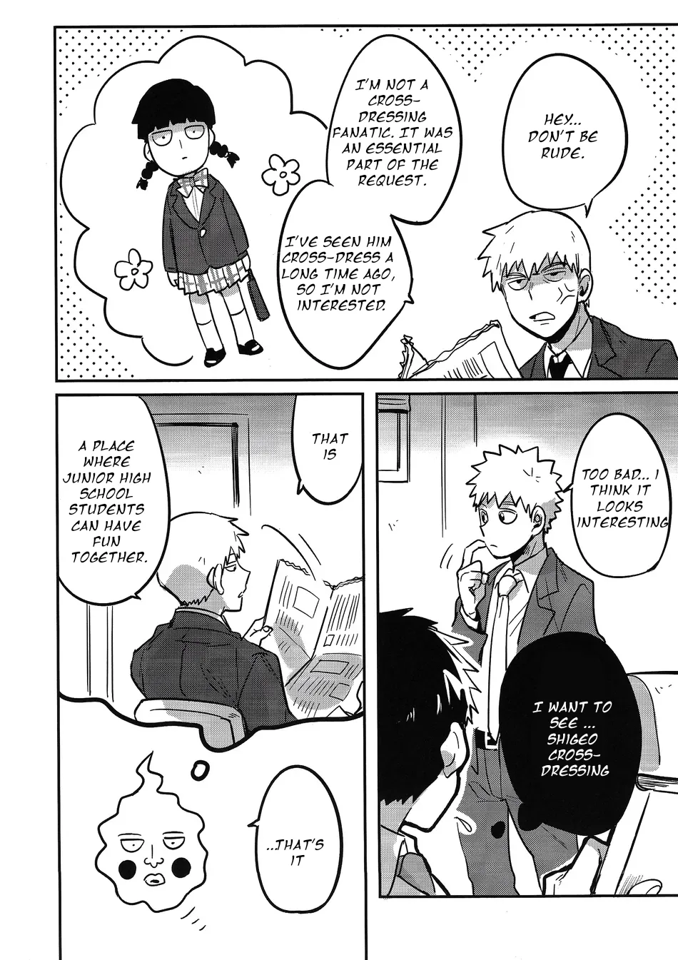 Natsusora Gurafiti – Mob Psycho 100 dj Chapter 1 - page 8