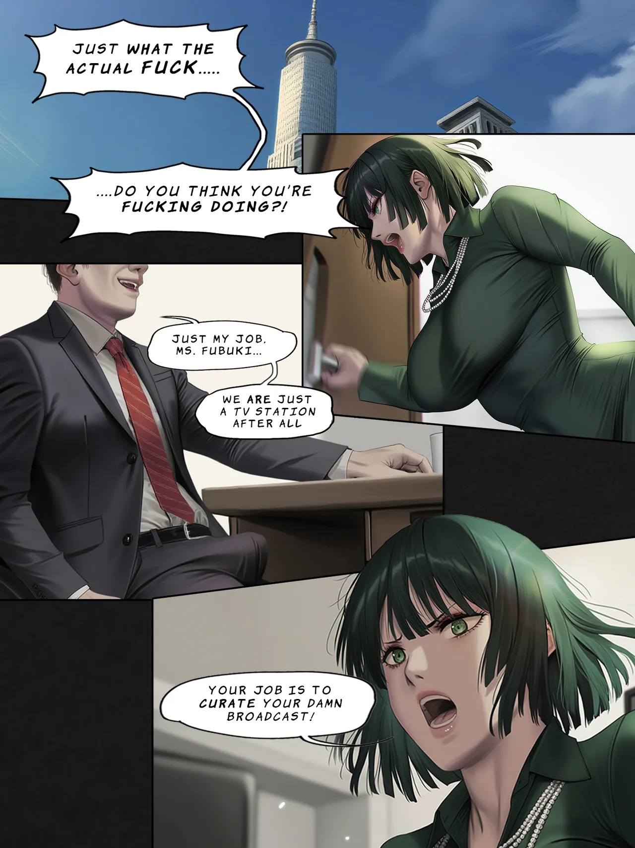 Humanity's Last Broadcast - A Tatsumaki Doujin Chapter 1 - page 4
