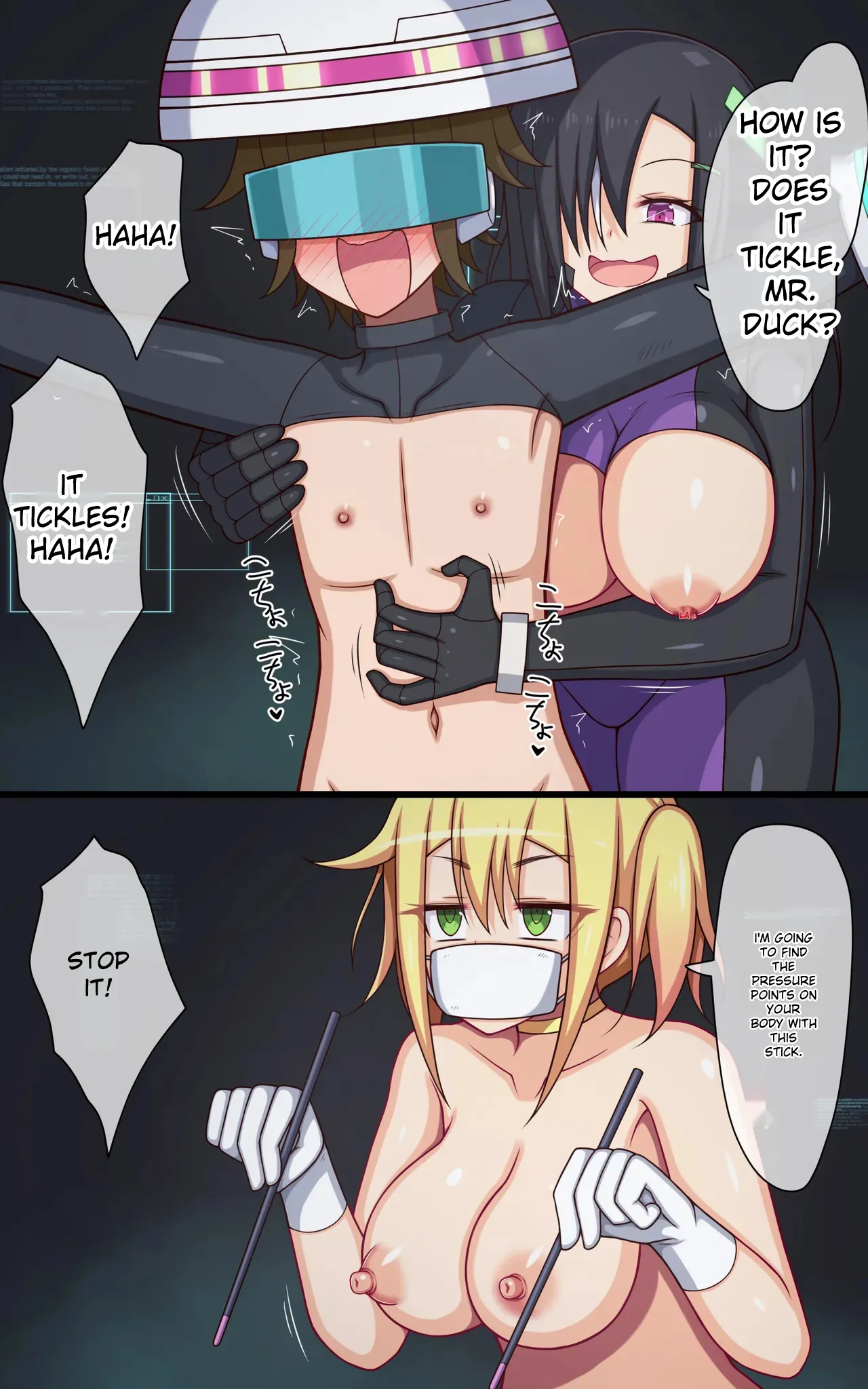 An eventful day at the tickling robot lab Chapter 1 - page 8