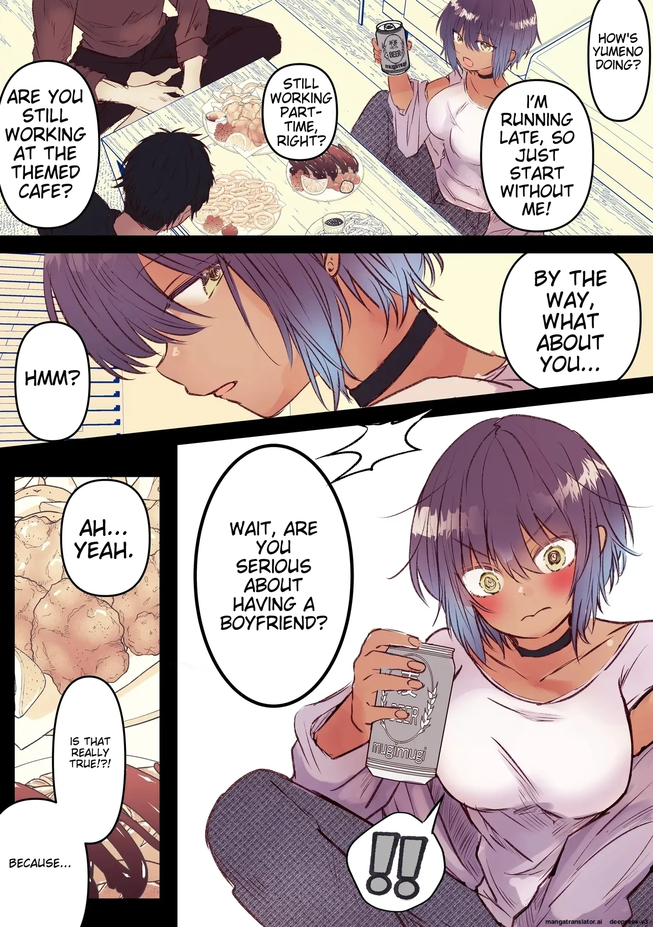 Boyish de Kyonyuu na Kanojo ga Mukashi no Otoko Tomodachi to Nomikai ni Itta Kiri Chapter 1 - page 3