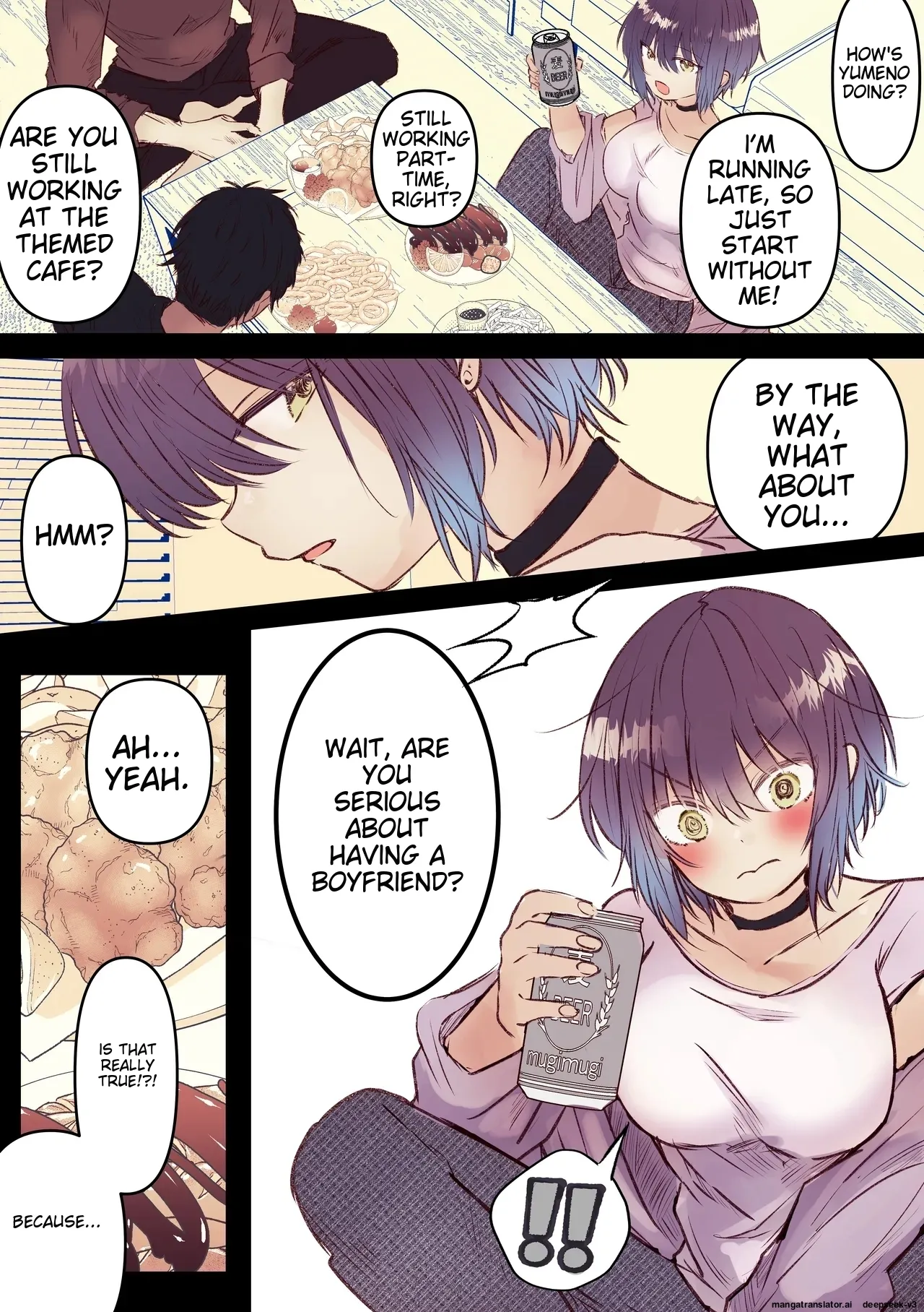 Boyish de Kyonyuu na Kanojo ga Mukashi no Otoko Tomodachi to Nomikai ni Itta Kiri Chapter 1 - page 50