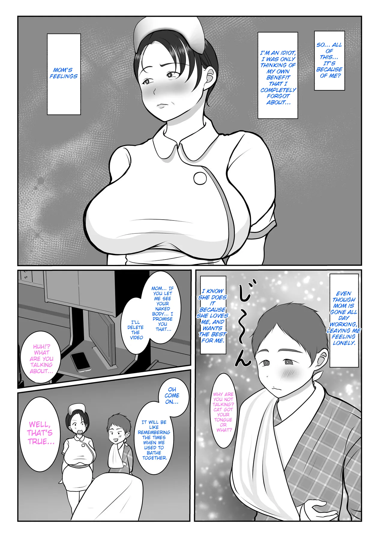 The story of how my stubborn nurse mother became my girlfriend! Chapter 1 - page 24