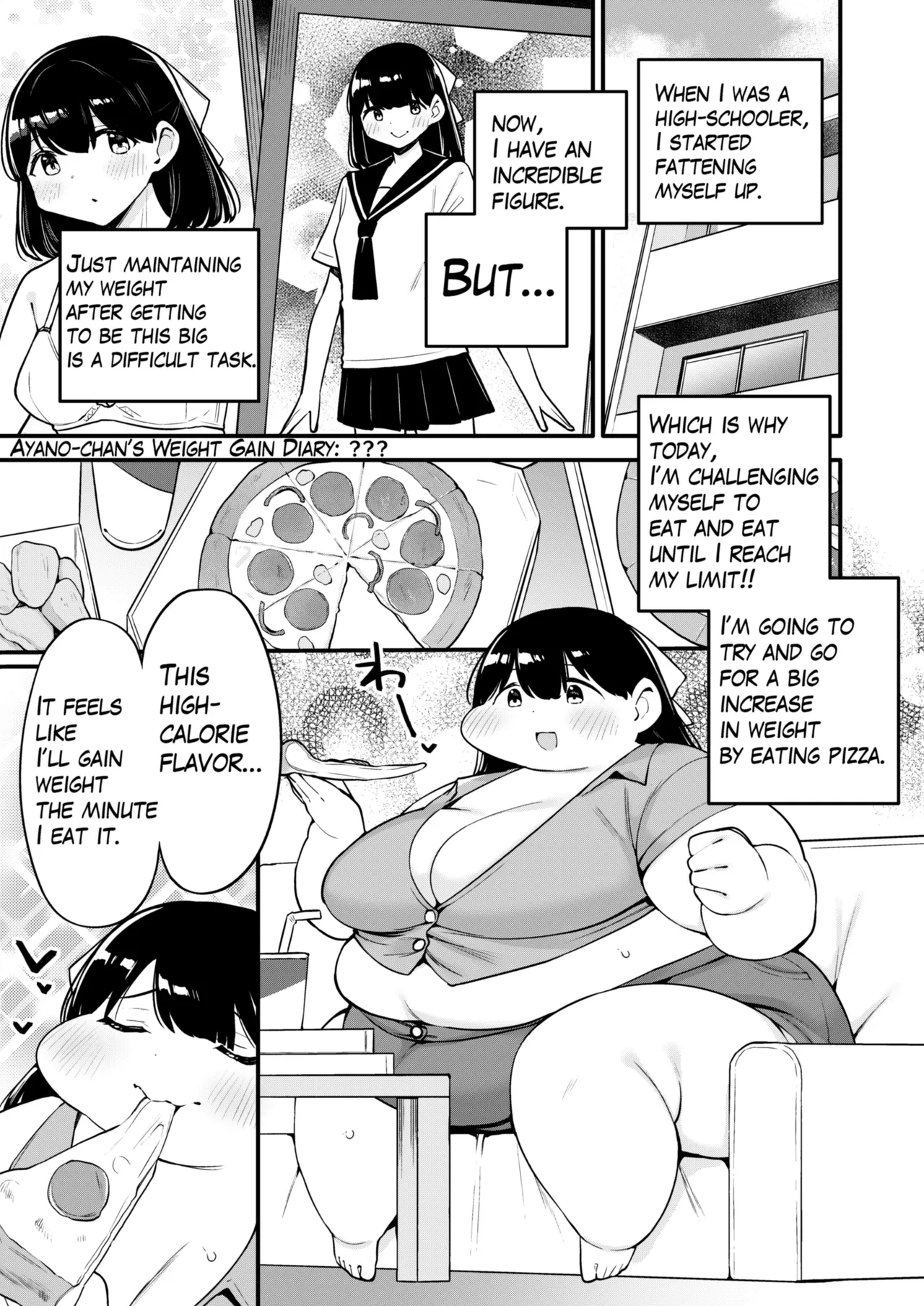 Ayano's Weight Gain Diary: Dream! Chapter 1 - page 1