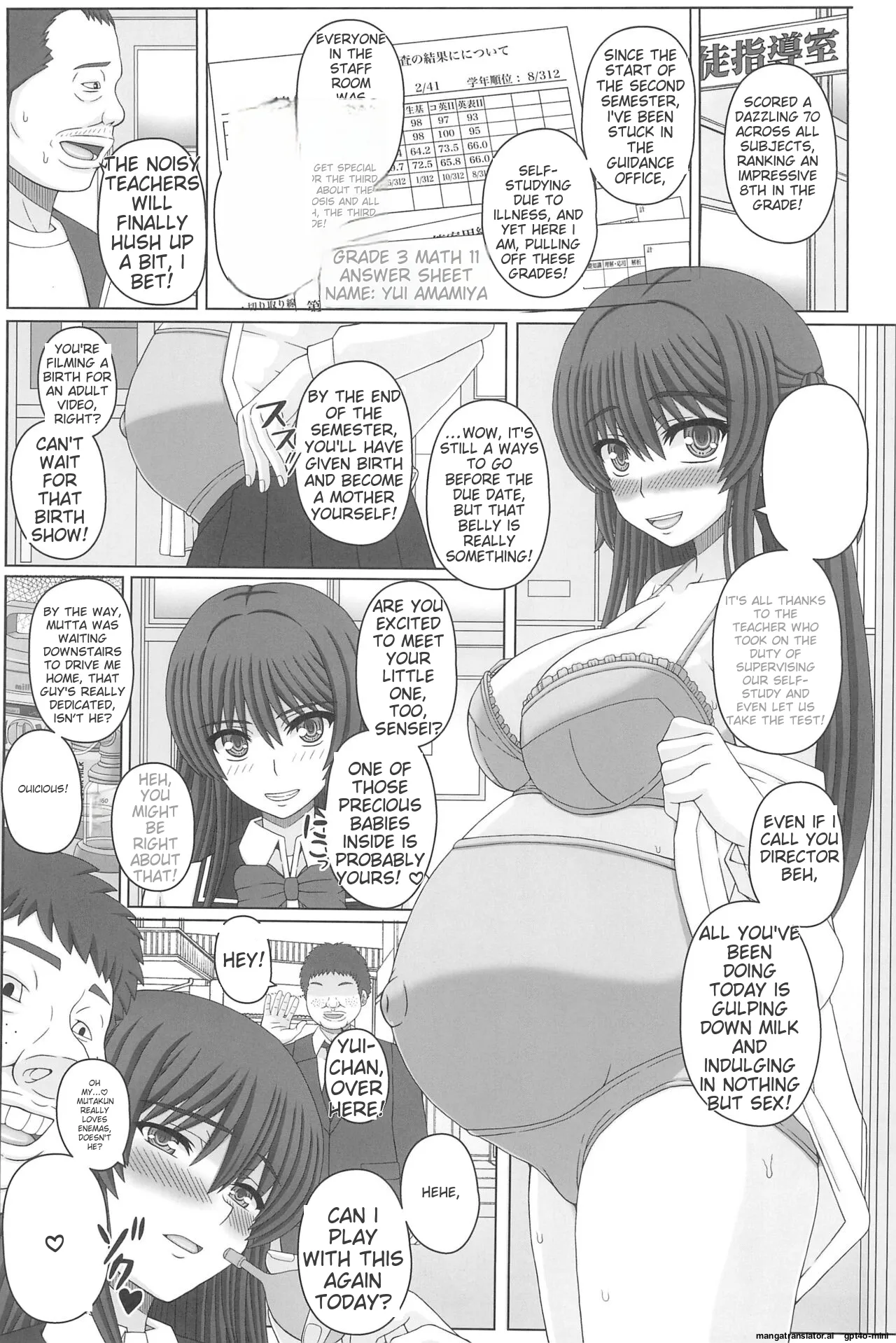 Iinchou wa Class no Ninshin Pet 4 Chapter 1 - page 3