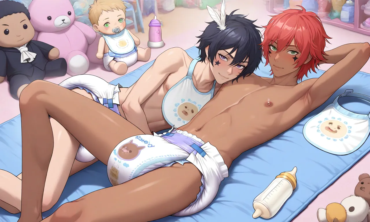 Diaper Boys Yaoi Chapter 1 - page 57