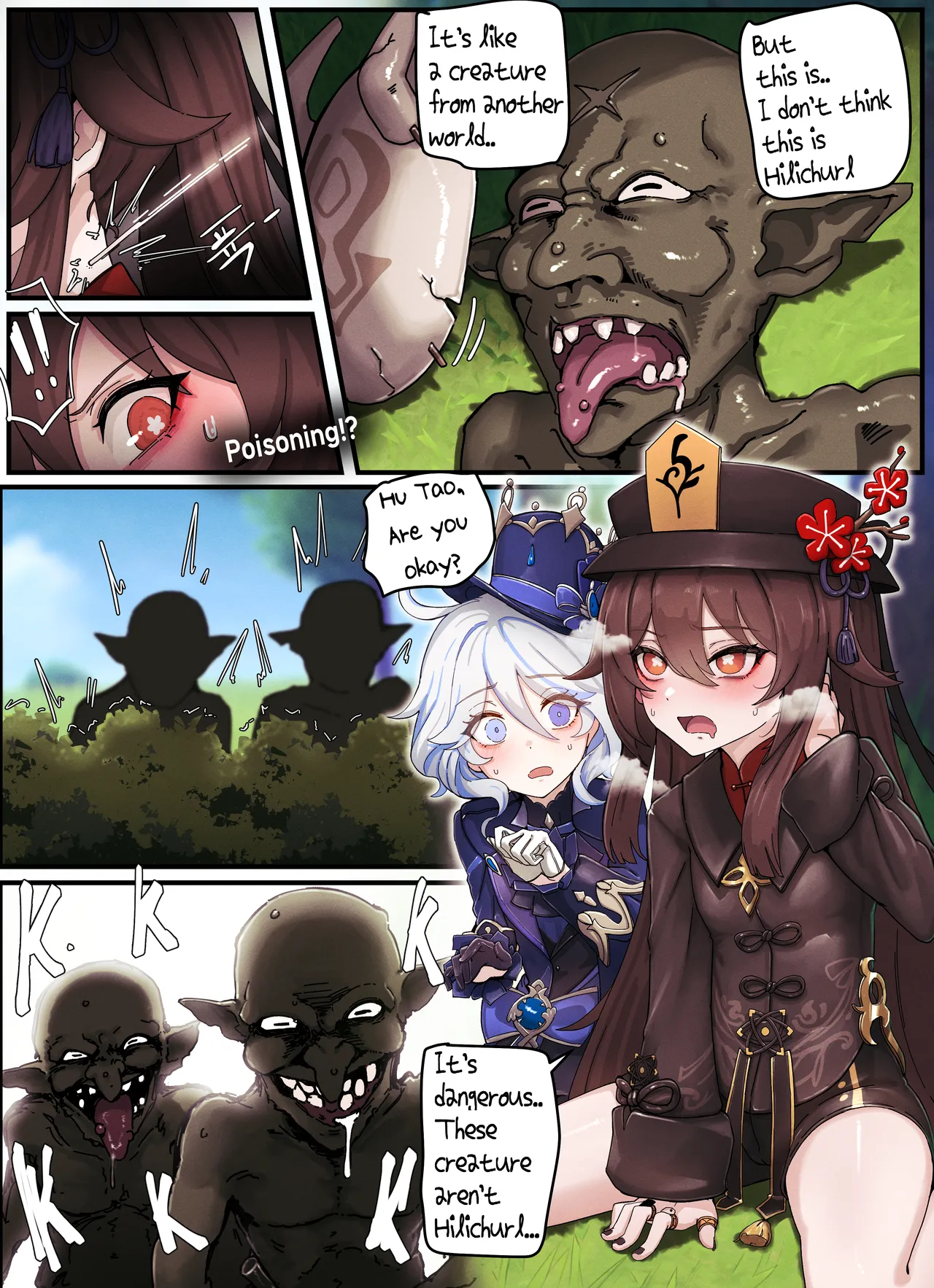 Teyvat Gravure #08: Hu Tao & Furina Chapter 1 - page 4