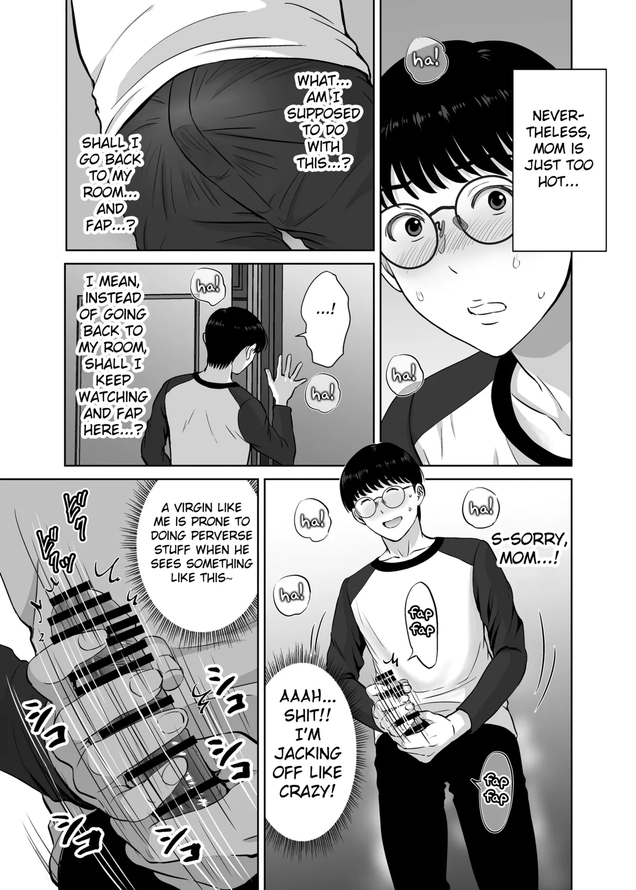 Kyonyuu Kaa-san ga Boku no Me mo Mae de Oji-san no Namachin de Ikimakutta Hanashi Chapter 1 - page 29