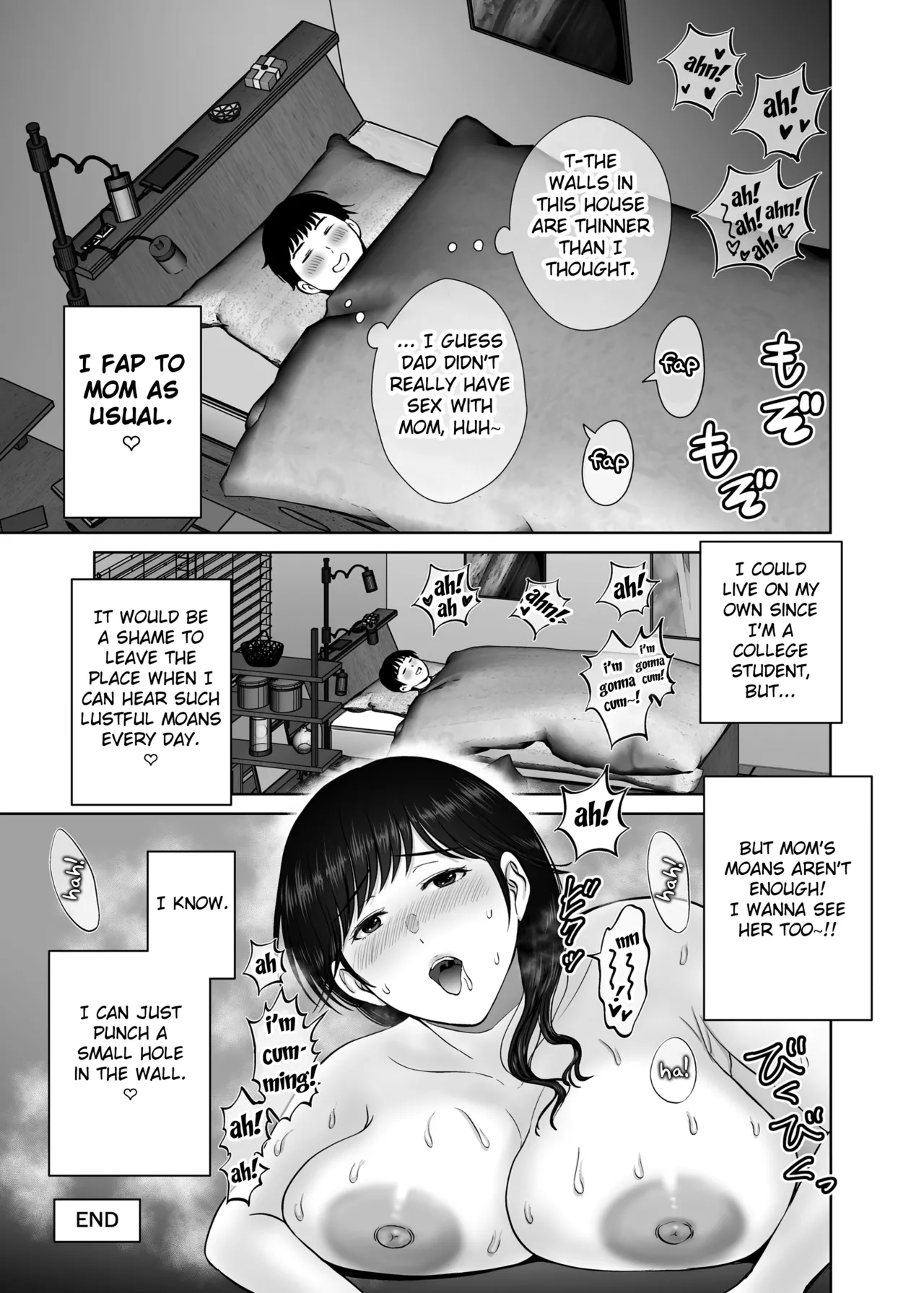 Kyonyuu Kaa-san ga Boku no Me mo Mae de Oji-san no Namachin de Ikimakutta Hanashi Chapter 1 - page 61