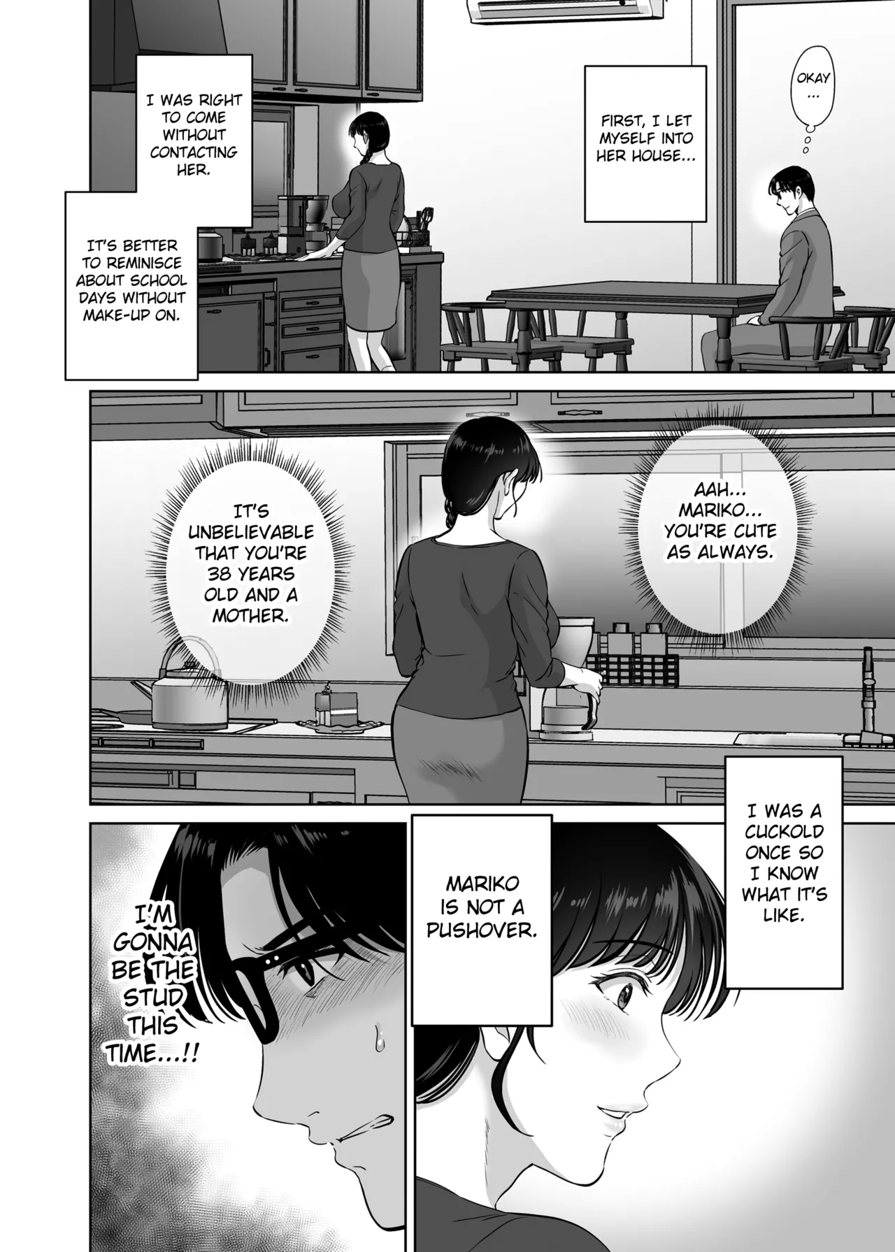 Kyonyuu Kaa-san ga Boku no Me mo Mae de Oji-san no Namachin de Ikimakutta Hanashi Chapter 1 - page 8