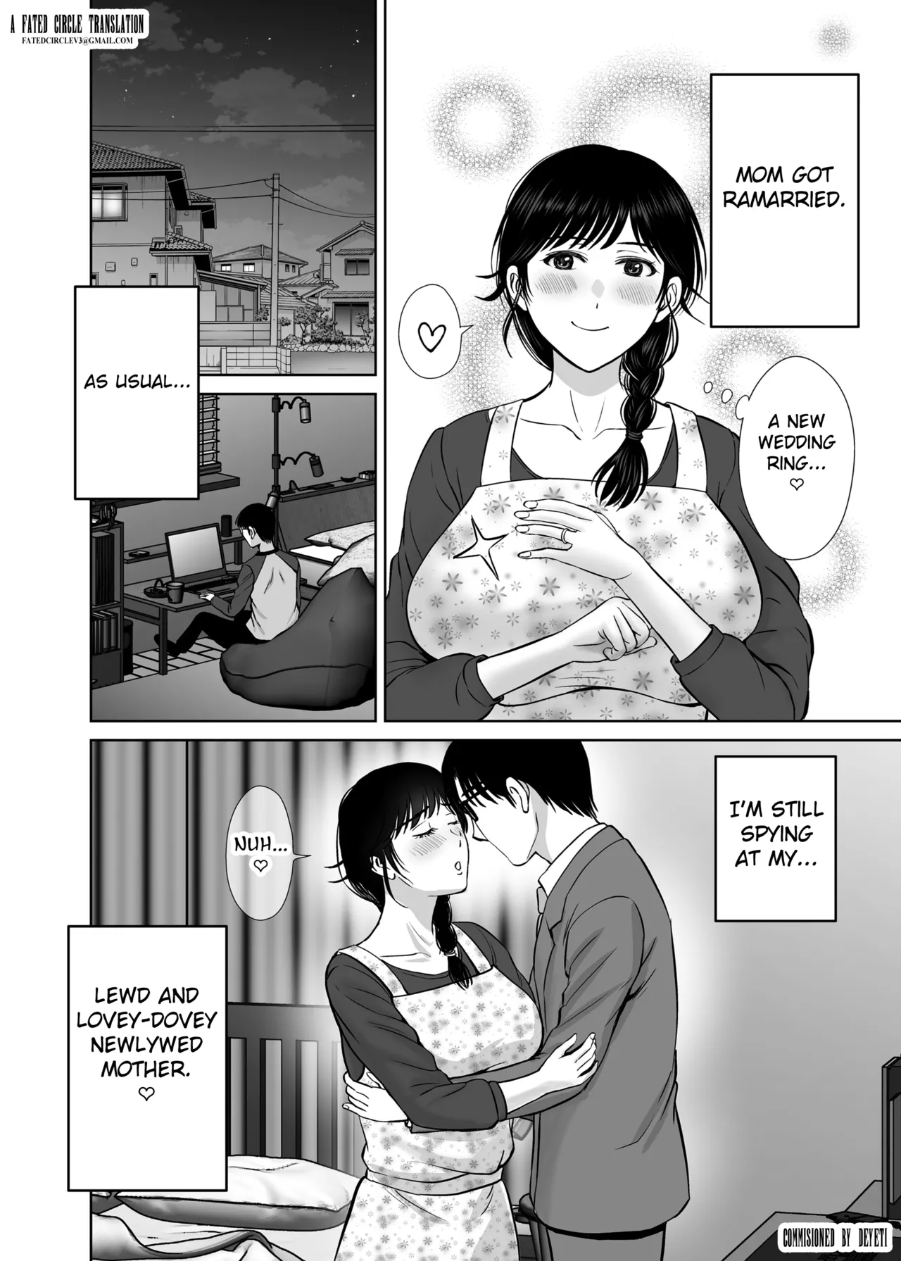 Kyonyuu Kaa-san ga Boku no Me mo Mae de 2 ~Bonyuu Mamire de Ikimakutta Hanashi~ Chapter 1 - page 3