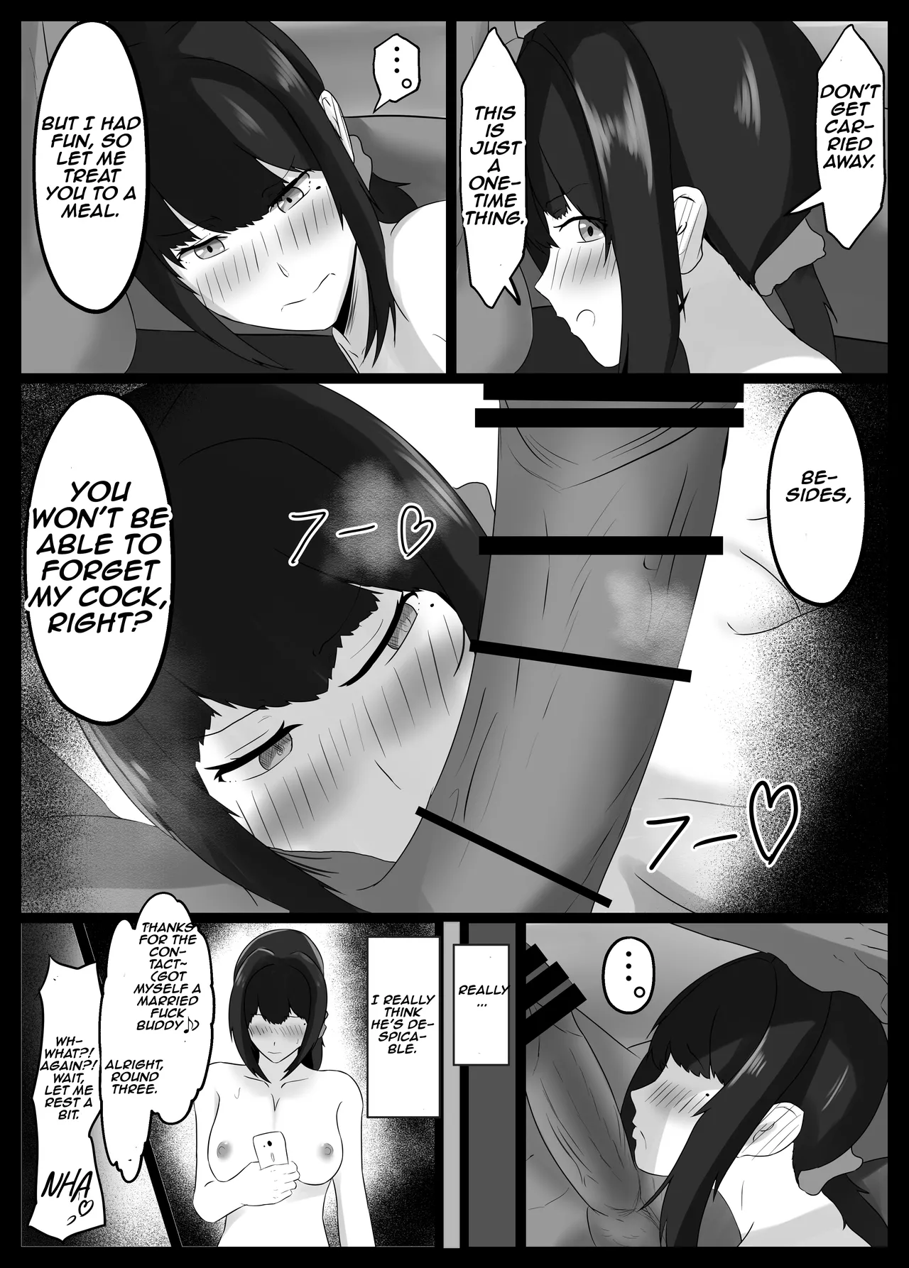 Netorase Suki no Otto no Tame ni Shutsuen no Otoko-tachi to Warikiri Ecchi Suru kedo Karada o Kitaeta Chara Otoko no Chouzetsu Tech de Mesu no Honnou o Shigeki Sarete Gomu Nashi Nakadashi Sarechau Ue ni Netorareta Hitozuma-san Chapter 1 - page 52