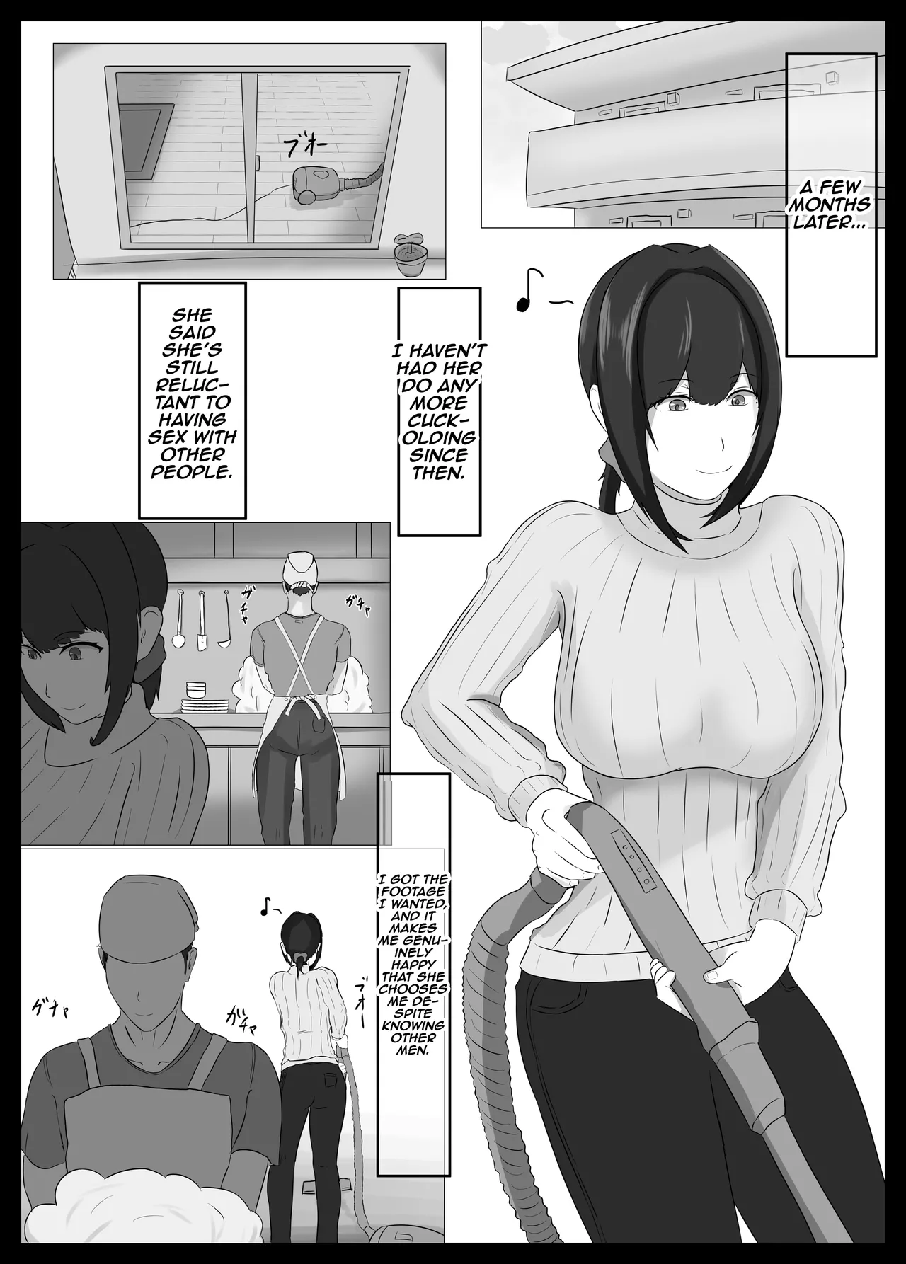 Netorase Suki no Otto no Tame ni Shutsuen no Otoko-tachi to Warikiri Ecchi Suru kedo Karada o Kitaeta Chara Otoko no Chouzetsu Tech de Mesu no Honnou o Shigeki Sarete Gomu Nashi Nakadashi Sarechau Ue ni Netorareta Hitozuma-san Chapter 1 - page 55