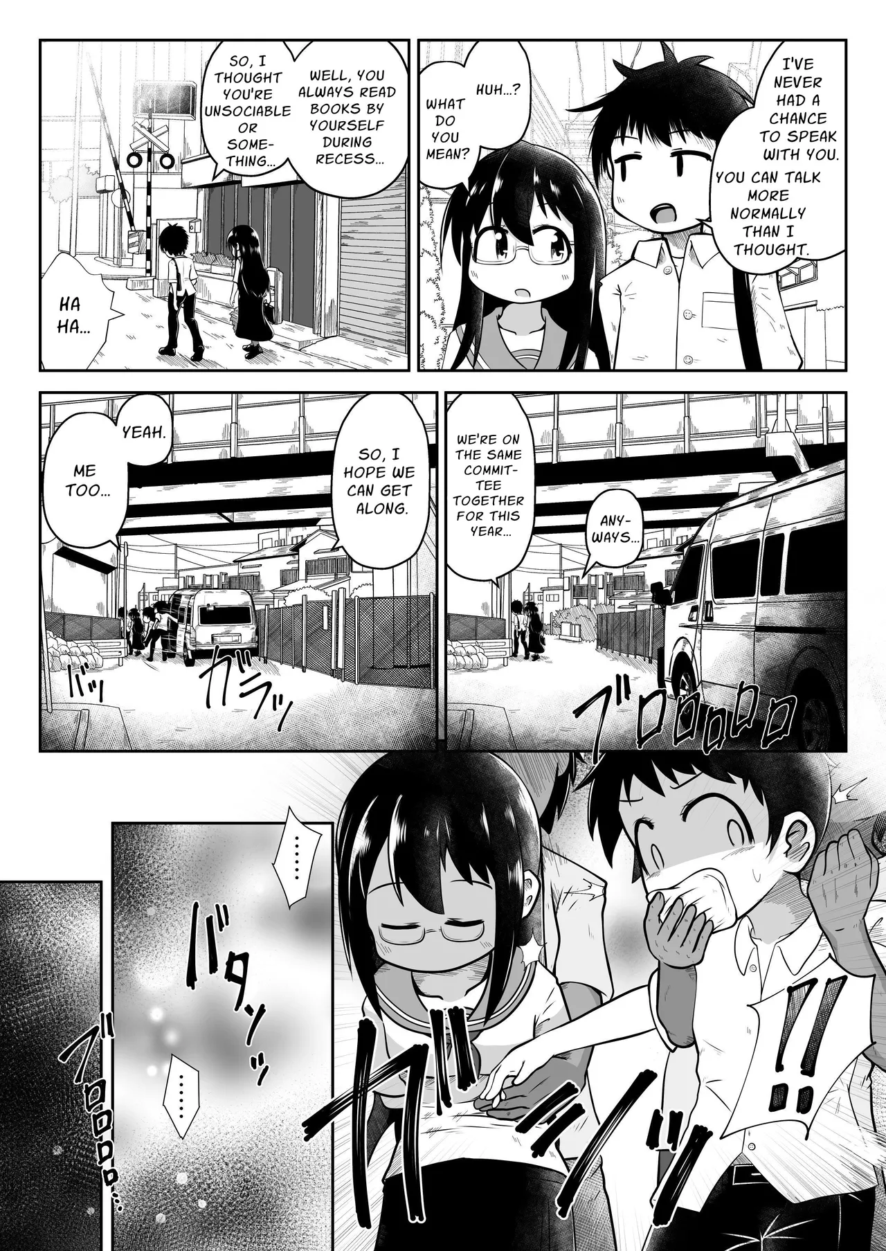 Doukyuusei no Danjo ga Rachi Sarete Uramono AV Satsuei no Tame ni Kousoku Sareta mama Koubi Saserareru Ohanashi Chapter 1 - page 4