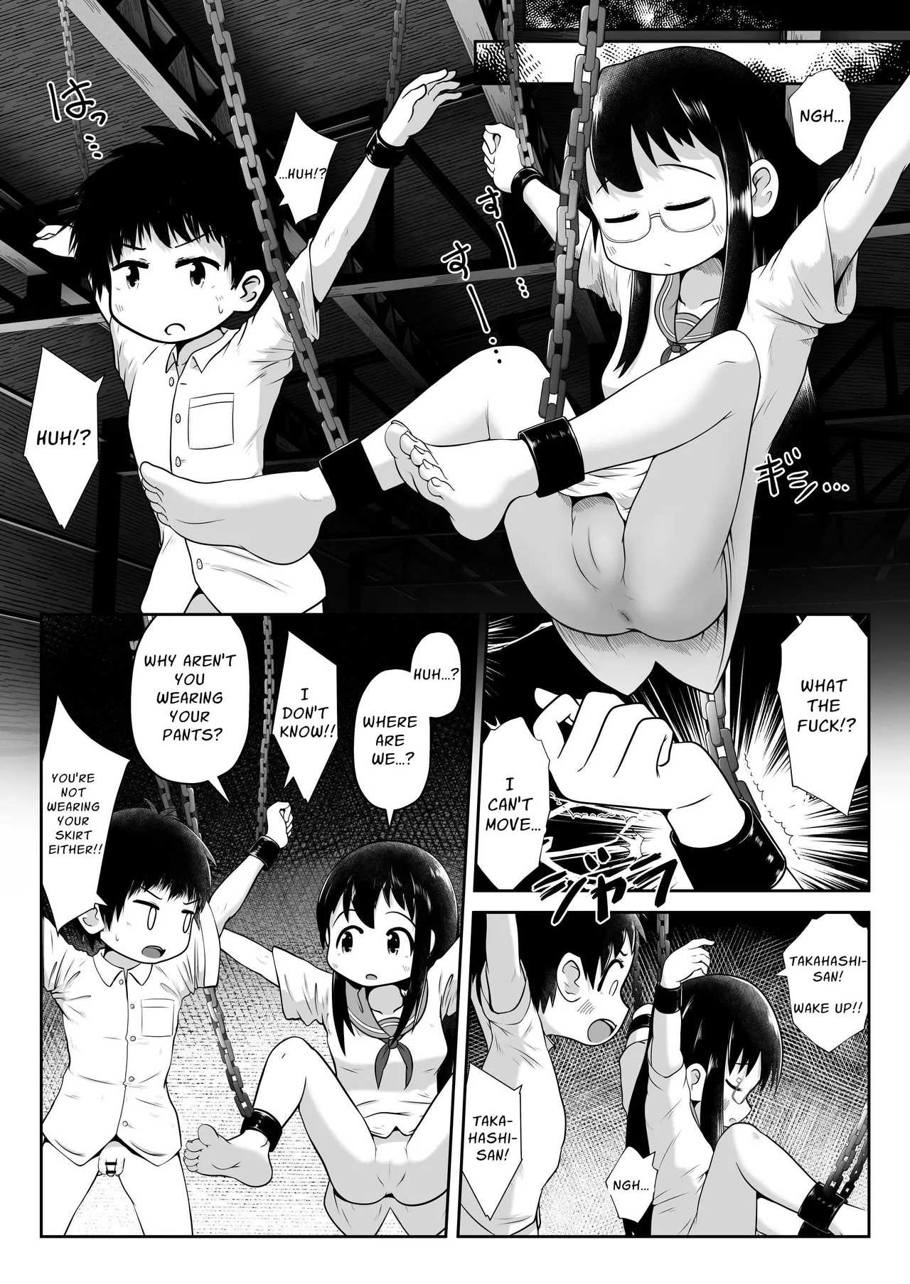 Doukyuusei no Danjo ga Rachi Sarete Uramono AV Satsuei no Tame ni Kousoku Sareta mama Koubi Saserareru Ohanashi Chapter 1 - page 5