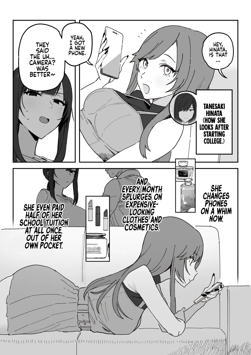Tanesaki Kaori, Musume no Kawari ni Doujin AV Debut Chapter 1 - page 4