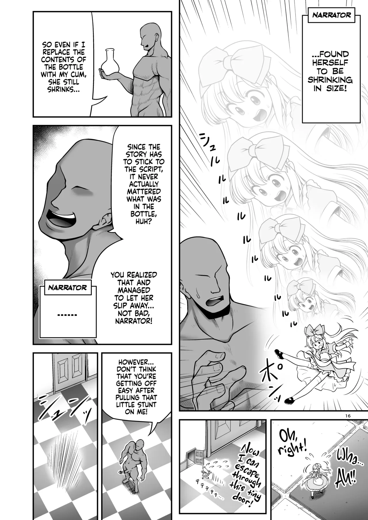 Monogatari Dori ni shika Ugokenai Alice-tachi wa Ikurademo Ecchi na koto Yaritai Houdai Chapter 1 - page 16