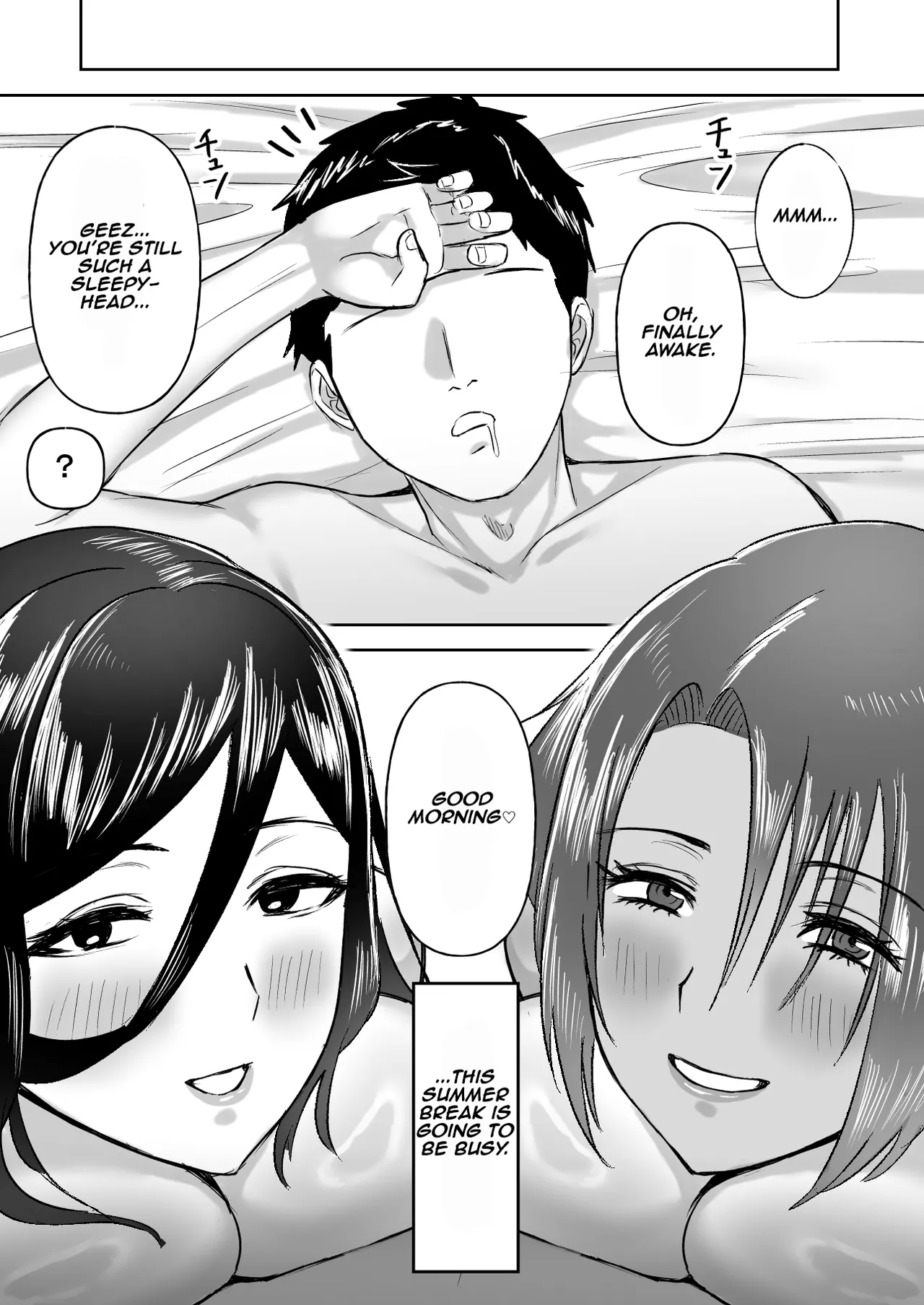 Dekai Osananajimi-tachi ni Hasamarete Ase Daku Harem Ecchi Chapter 1 - page 61