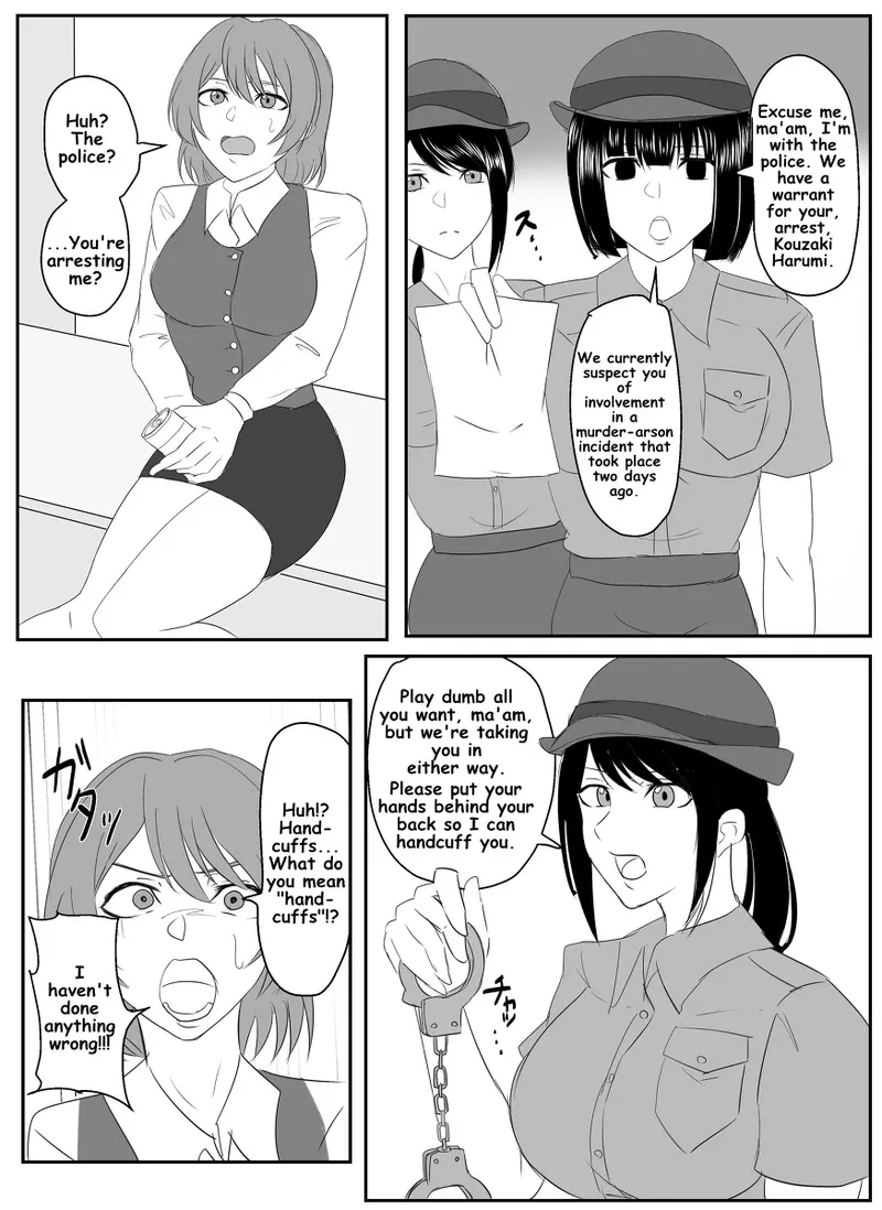 A young lady being arrested Chapter 1-8 - page 1