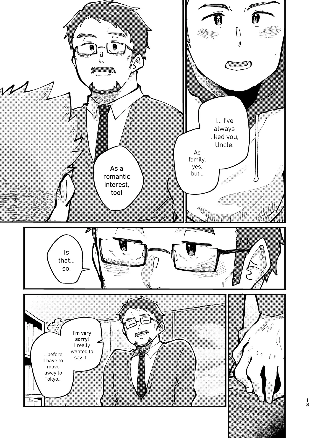 Endearing Komichi vs. His Uncle Quartet Chapter 1 - page 13
