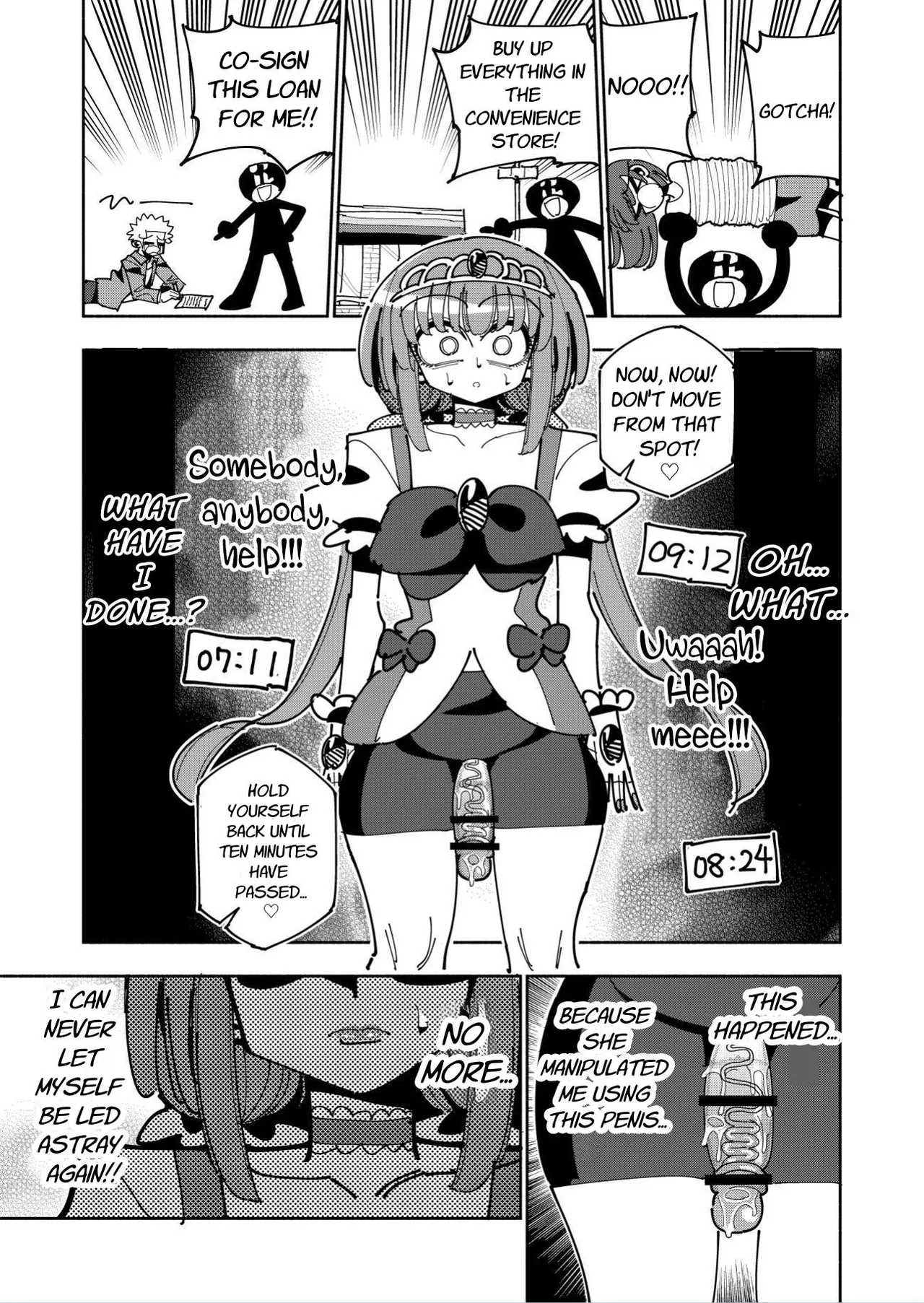 Futanari Mahou Shoujo VS Aku no Onna Kanbu no Yuuwaku Chapter 1 - page 39