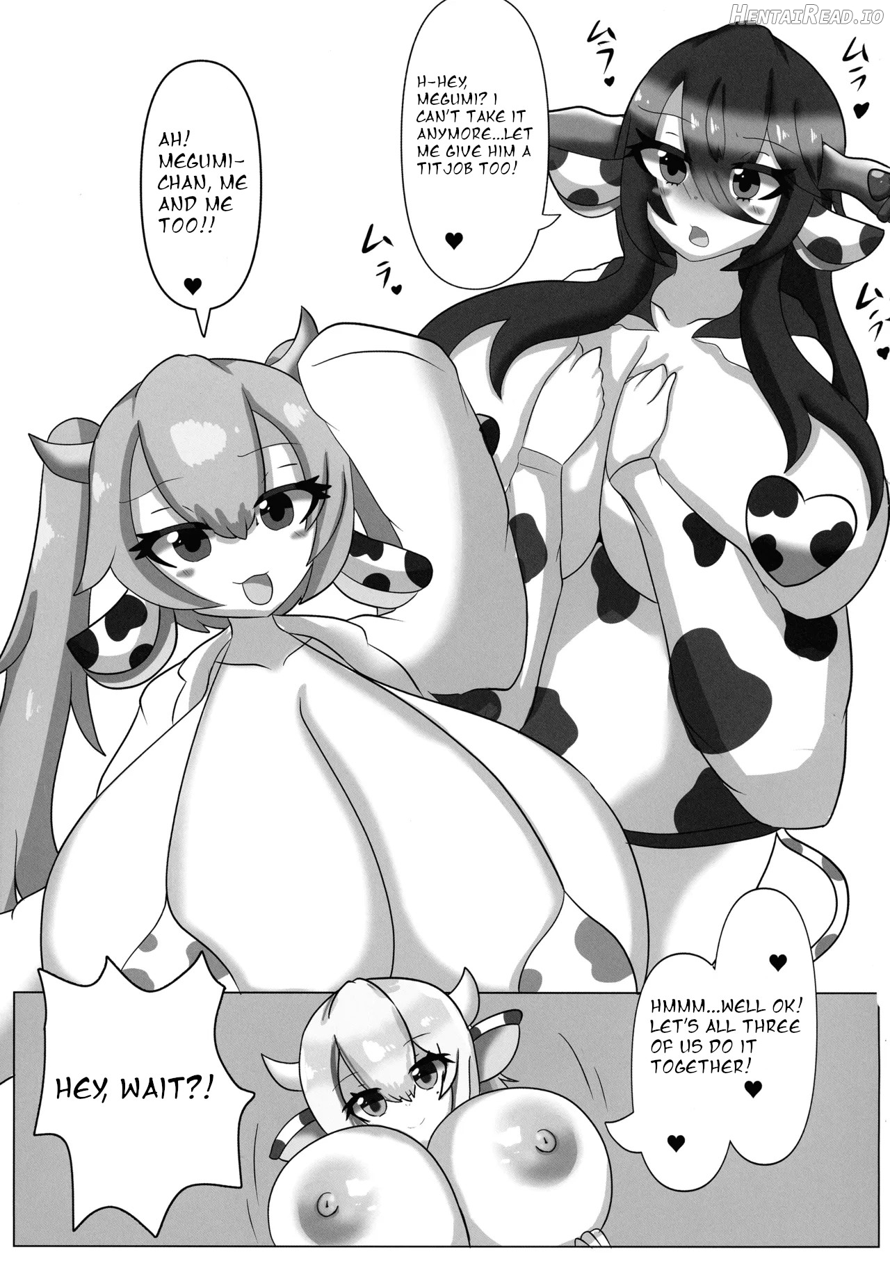 HaraUshi Haramasete sukue Shounen to Nana-ri no Bakunyuu Ushiko Chapter 1 - page 9