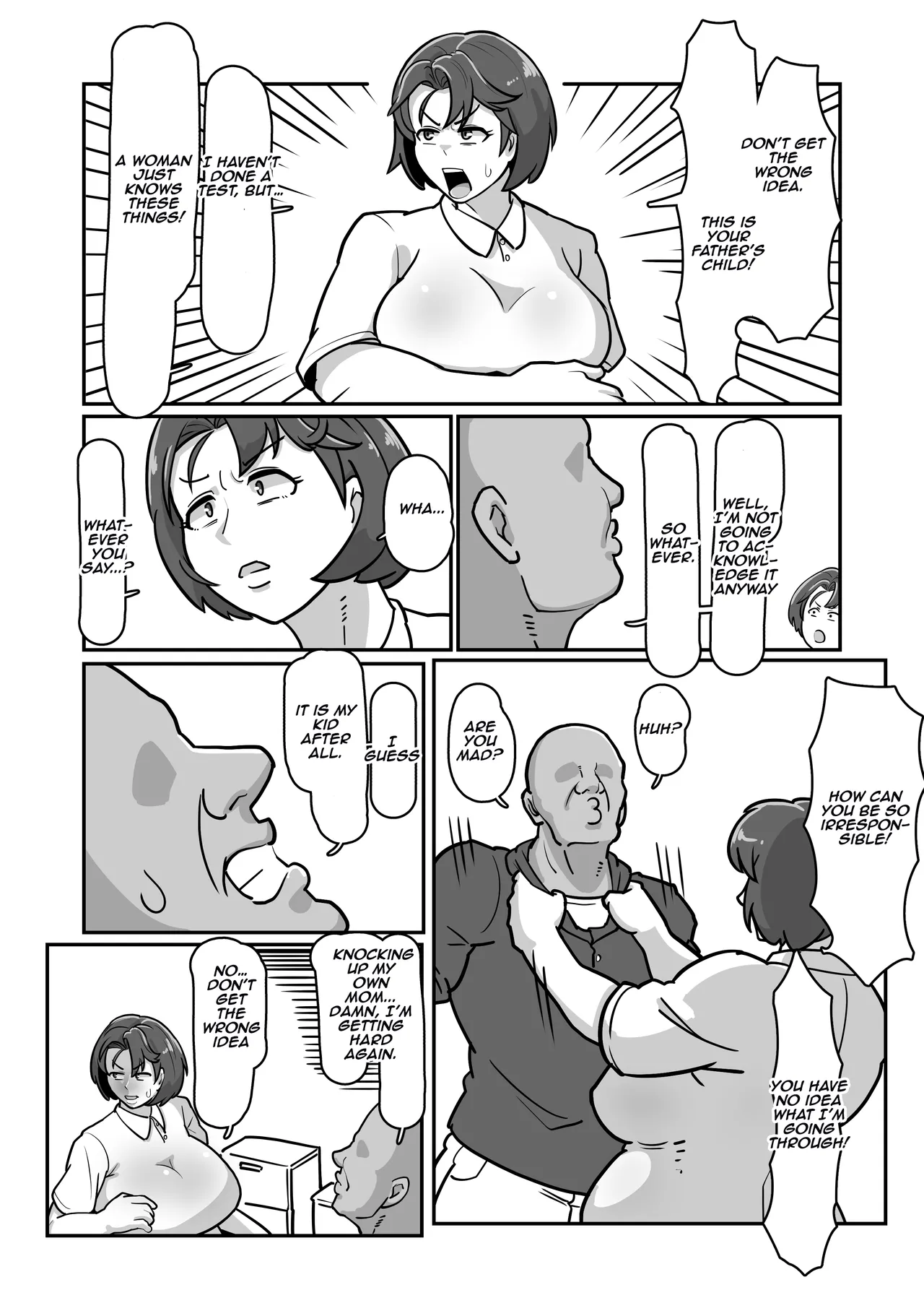 Bote Haha ~Ore o Jikka kara Oidashita Mukatsuku Hahaoya o Muriyari Haramasete Botehara Sex Zanmai!~ Chapter 1 - page 38