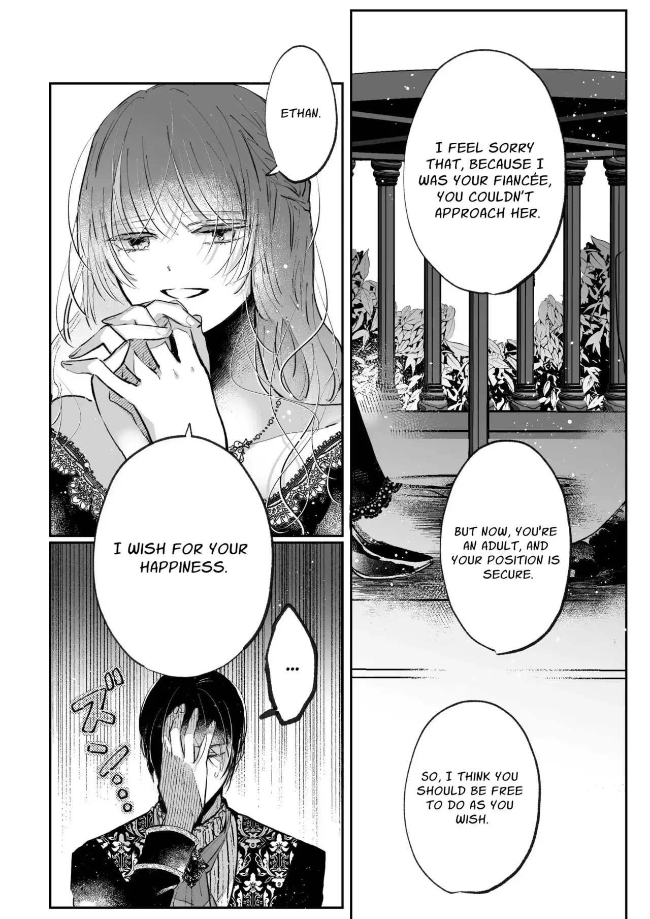 Zense o Omoidashita Akuyaku Reijō wa Fianse no to ai ni Tsukamatta Chapter 1 - page 42