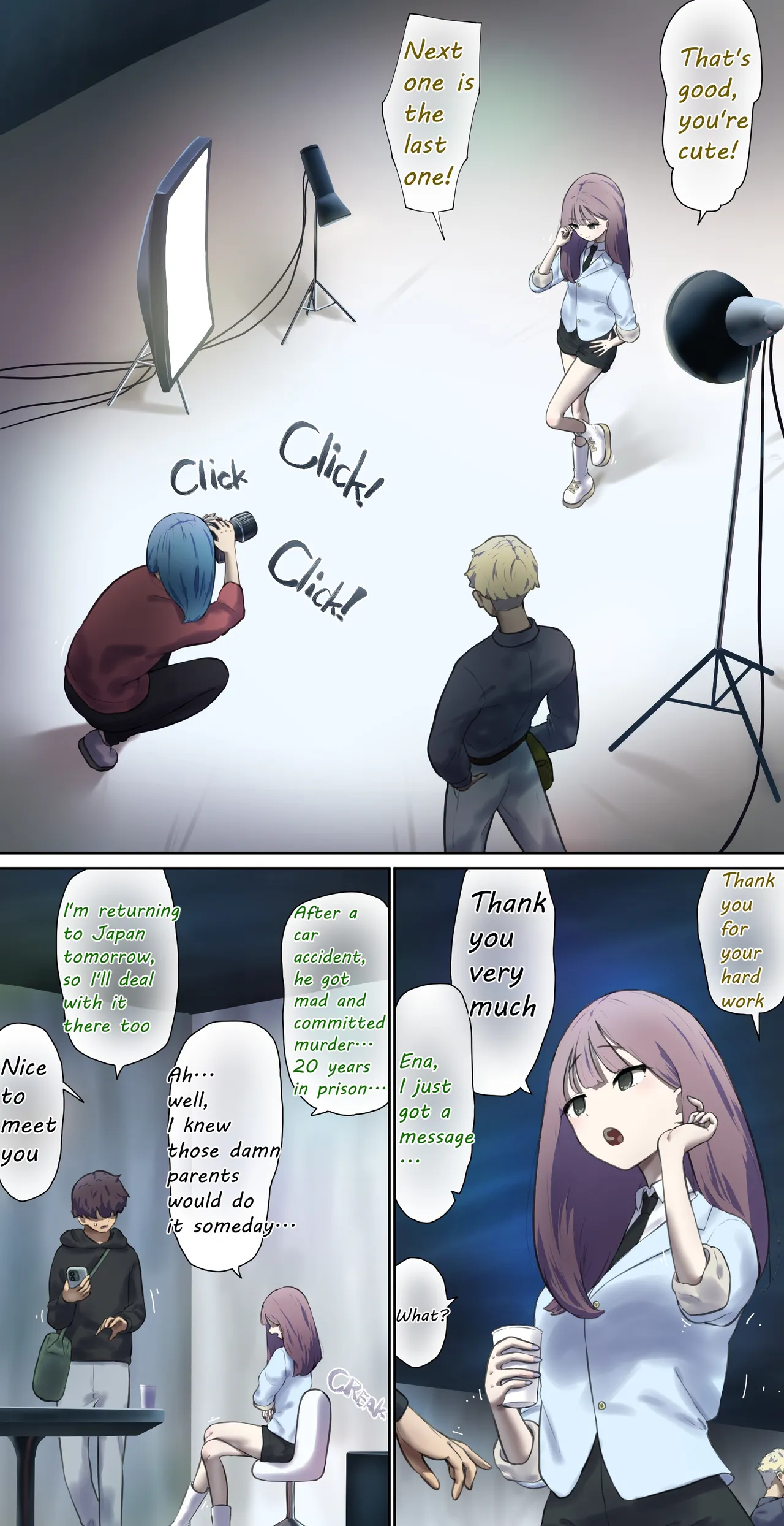 According to the law of the country where I came for the modeling shoot… Chapter 1 - page 1