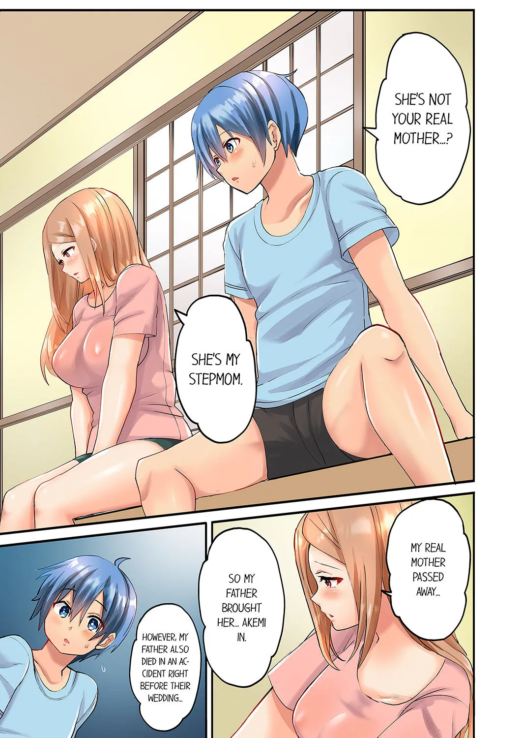 Hitozuma Volley-bu no Asedaku SEX ~Shower Abinagara Mitchaku Shichau? 5-6 Chapter 1 - page 3