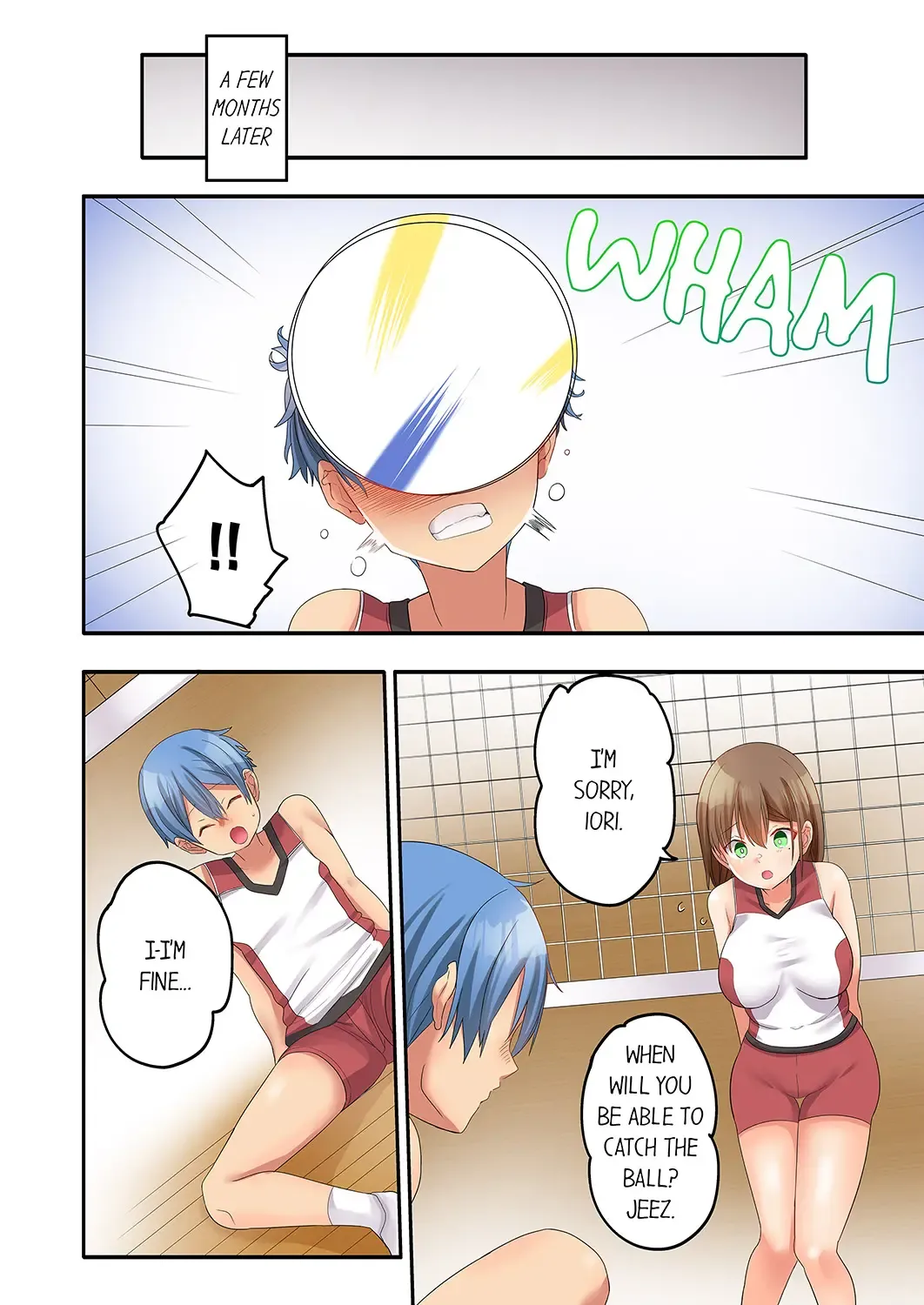 Hitozuma Volley-bu no Asedaku SEX ~Shower Abinagara Mitchaku Shichau? 5-6 Chapter 1 - page 51