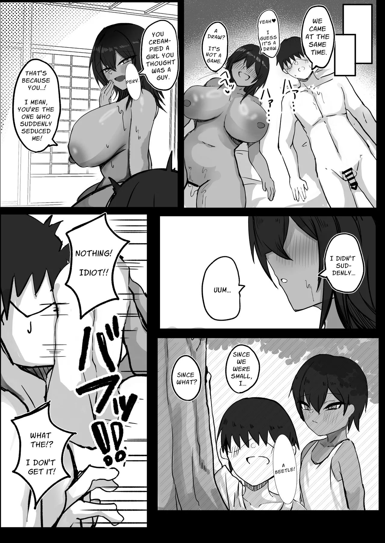 Sex With My Tanned Busty Friend Who I Used To Think Was A Guy Chapter 1 - page 37
