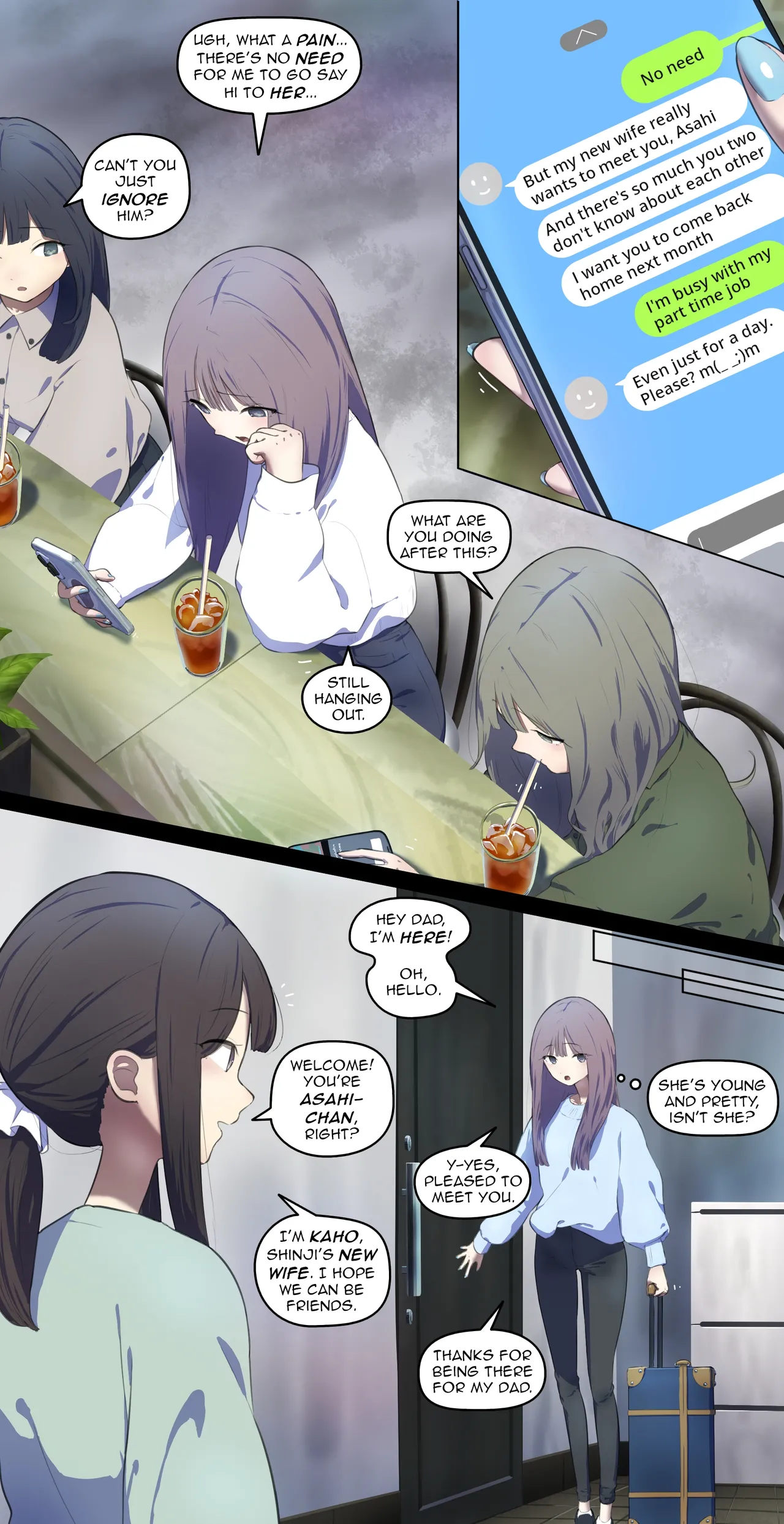 My father remarried, so I went to say hello… 【Translated by kochakaden】 Chapter 1 - page 1