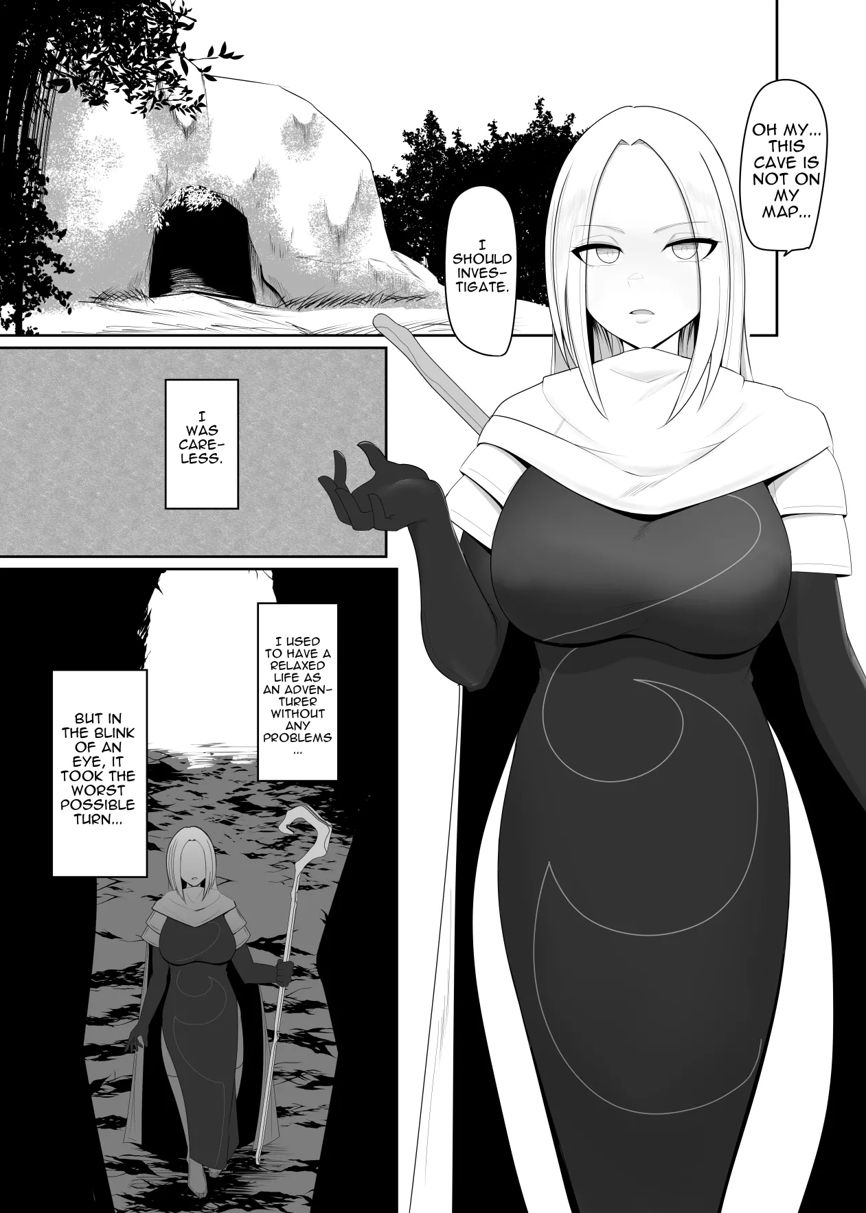 Shokushu Kisei Nasusubenaku Kuppuku Saserreru Onna Majutsushi Chapter 1 - page 3