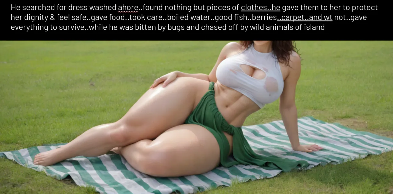 AI Generated, Stranded on Beach with arrogant girl, ENGLISH Chapter 1 - page 10