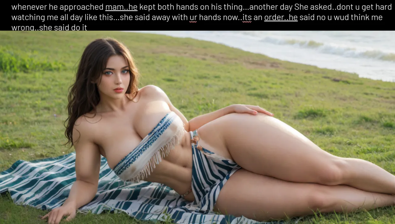 AI Generated, Stranded on Beach with arrogant girl, ENGLISH Chapter 1 - page 12