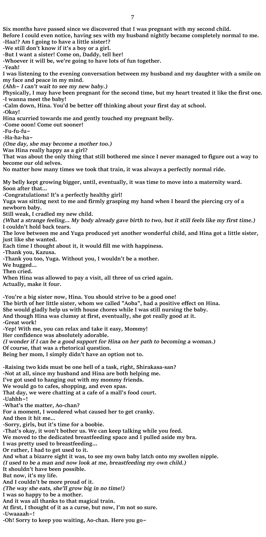 A Story About Father and Son Whose Lives Were Changed by a Magical TS Train Chapter 1 - page 11