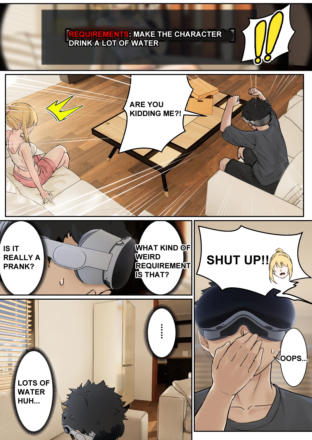 My AR glasses can see various stats about my foster sister?! Chapter 1 - page 12